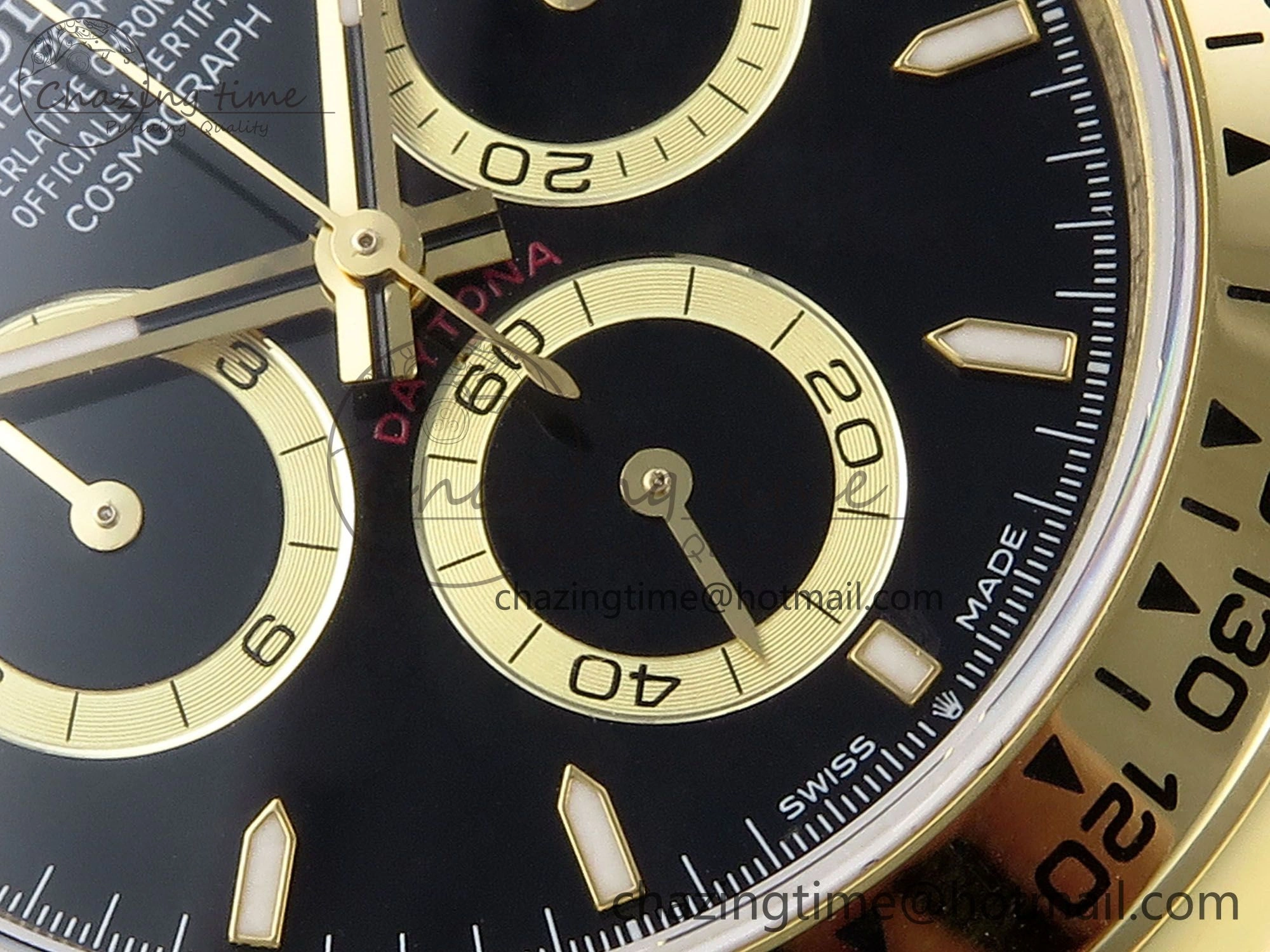 Daytona 126508 QF 1:1 Best Edition Black Dial on YG Braclet SH4131 V SoftTouch 1315