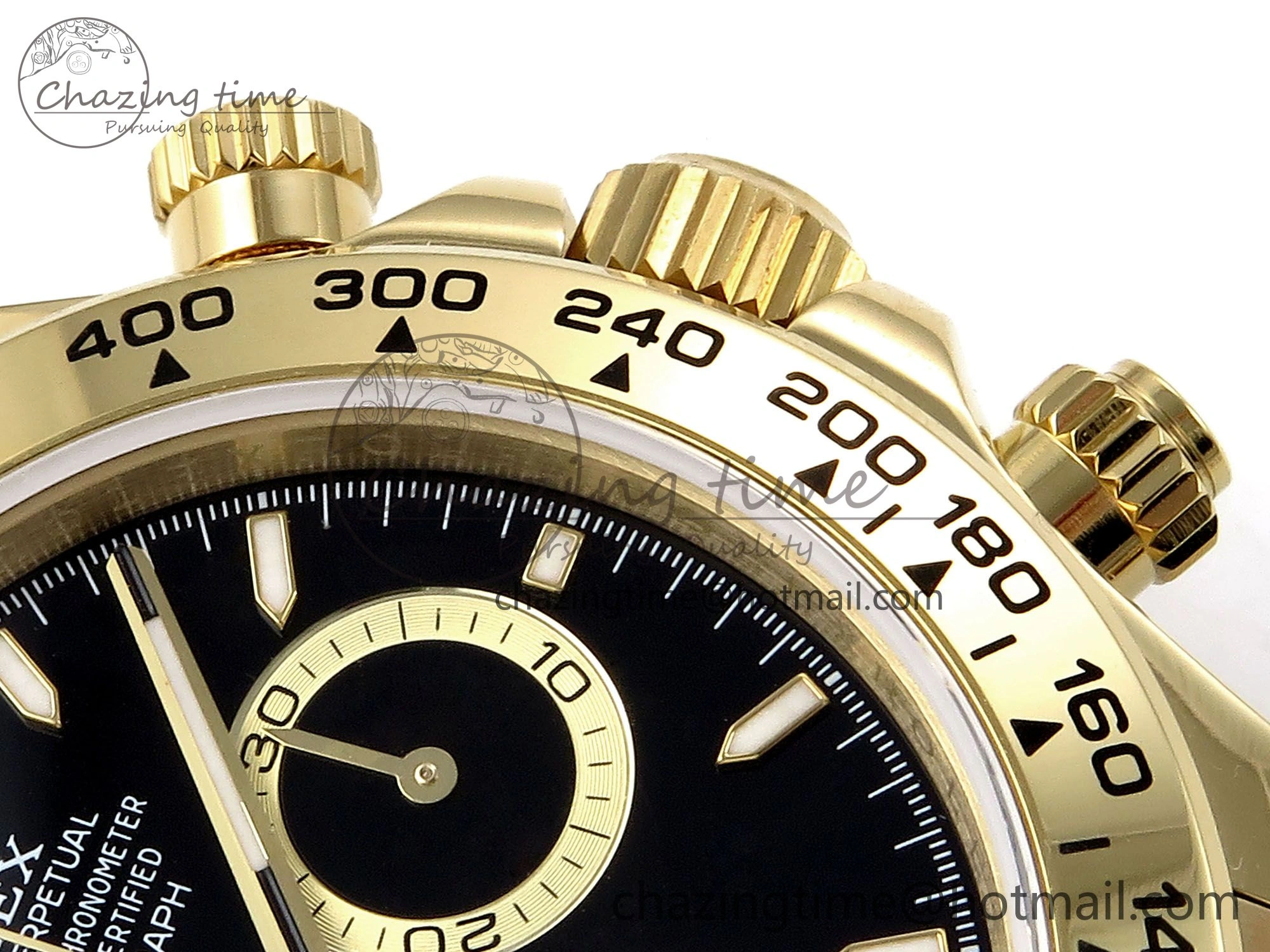 Daytona 126508 QF 1:1 Best Edition Black Dial on YG Braclet SH4131 V SoftTouch 1315