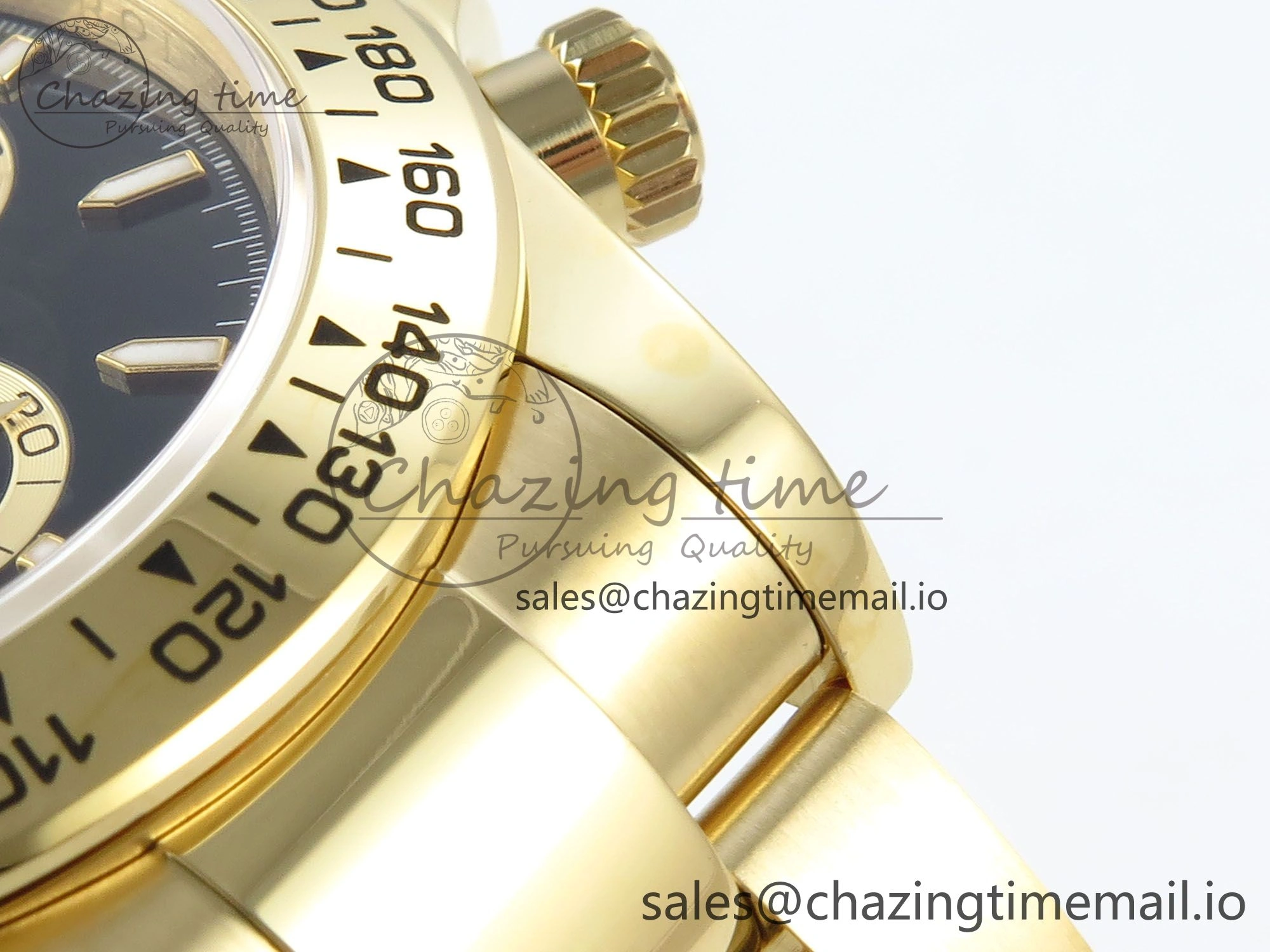 UrbanStyle Daytona 126508 QF 1:1 Best Edition Black Dial on YG Braclet SH4131 V 706