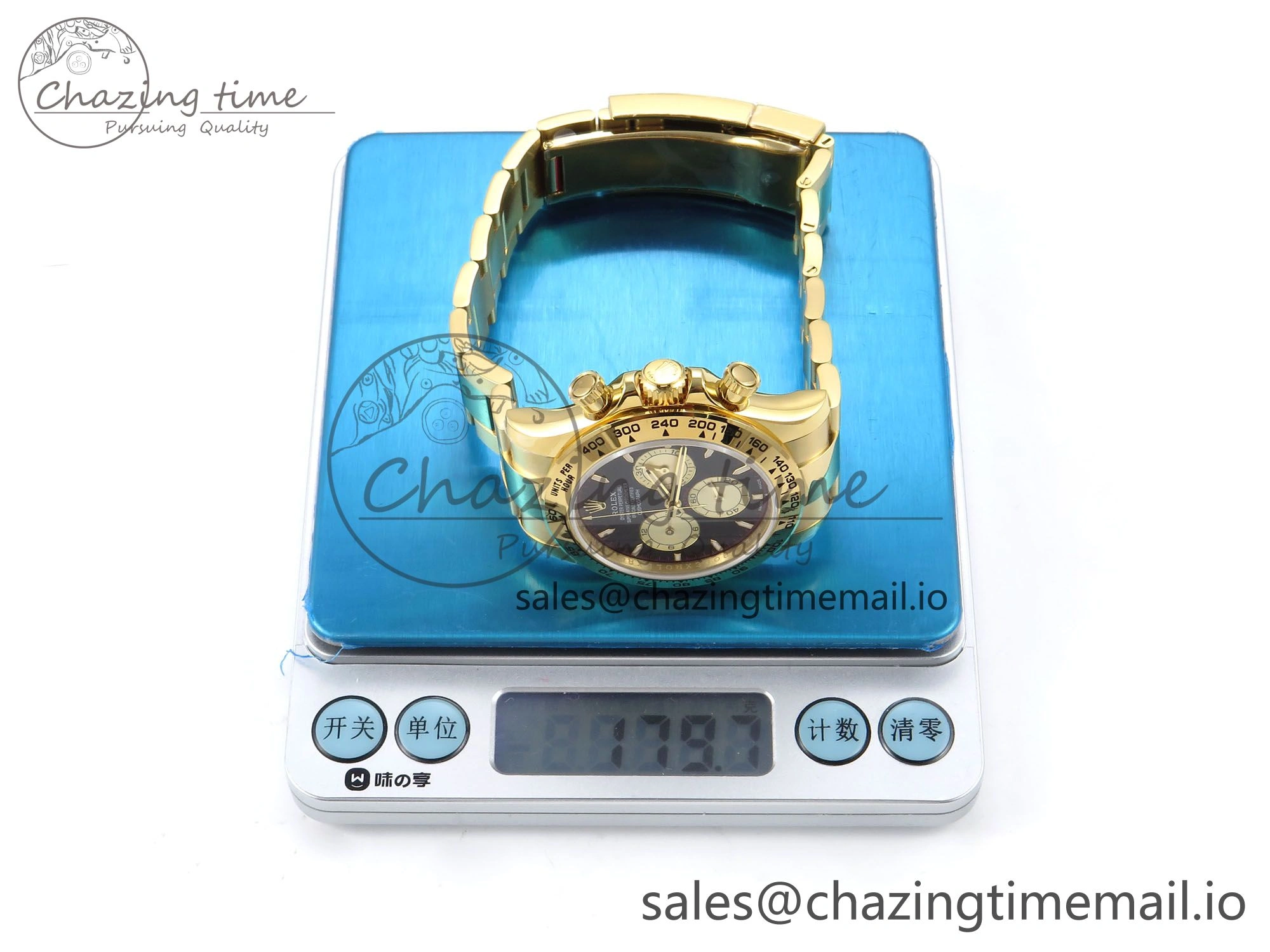 SunProtective Daytona 126508 QF 1:1 Best Edition Black YG Dial on YG Bracelet SH4131 V6 (Gain Weight） 1084