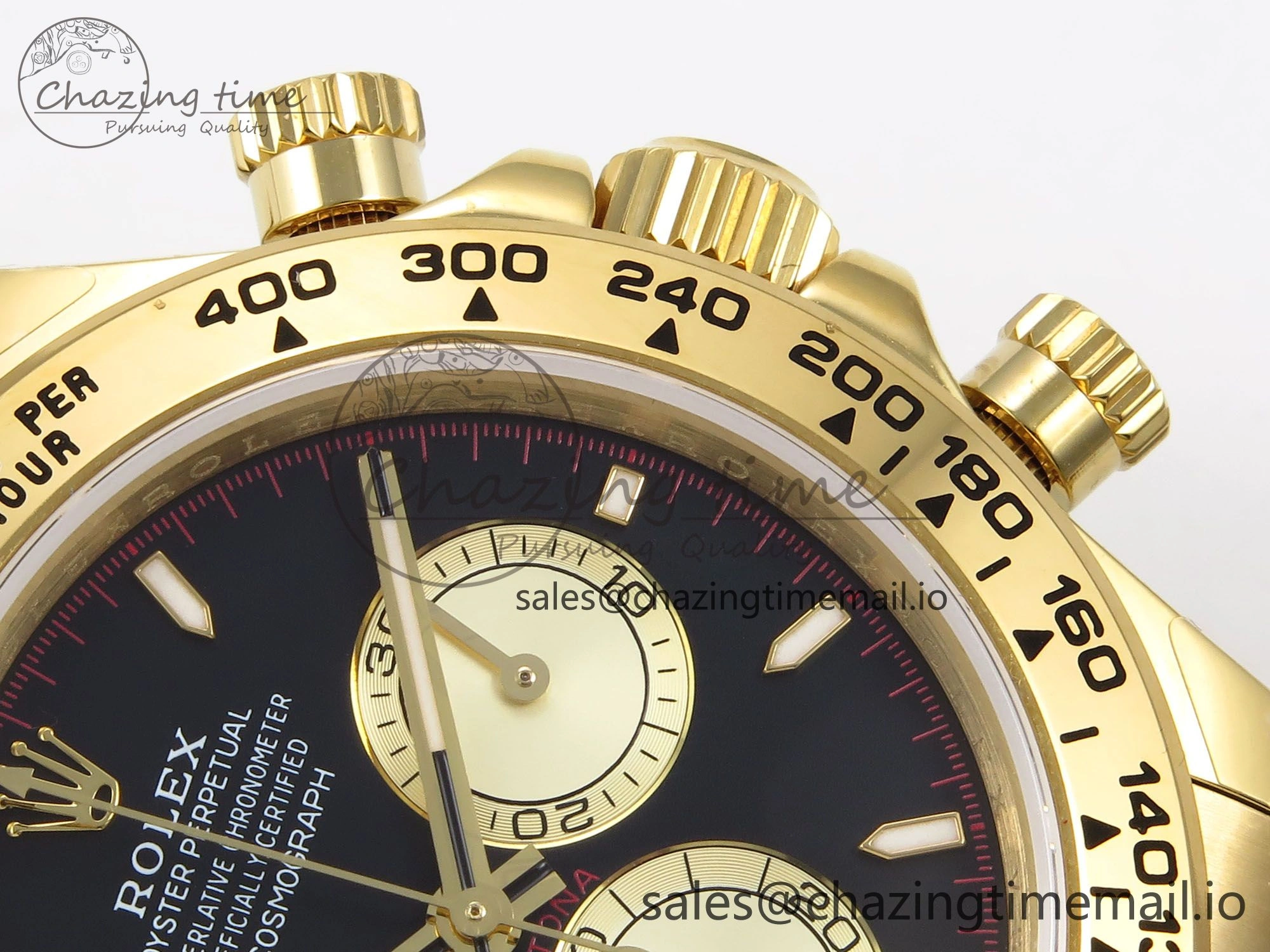SunProtective Daytona 126508 QF 1:1 Best Edition Black YG Dial on YG Bracelet SH4131 V6 (Gain Weight） 1084