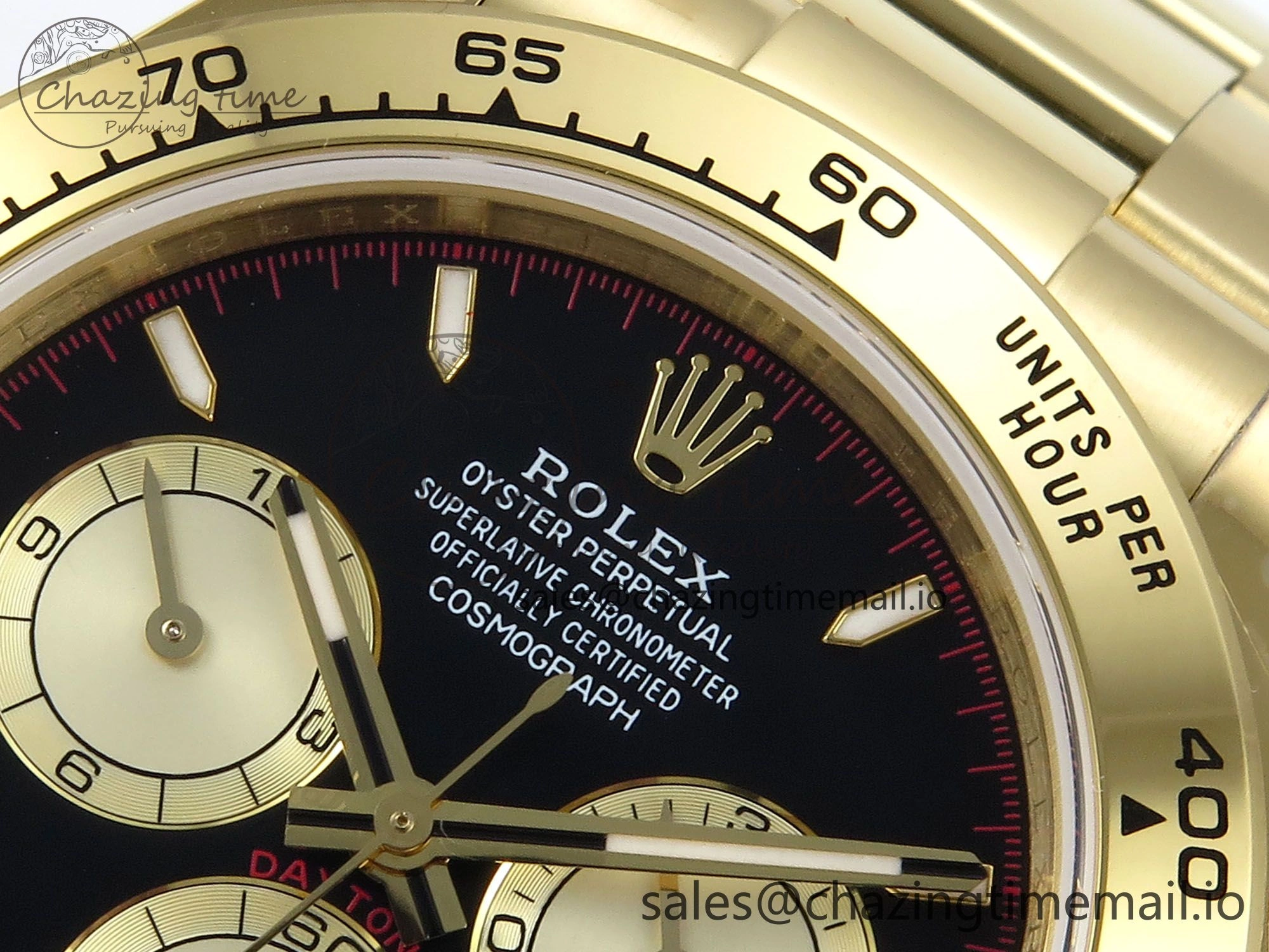 Daytona 126508 QF 1:1 Best Edition Black YG Dial on YG Braclet SH4131 V Vibrant 709