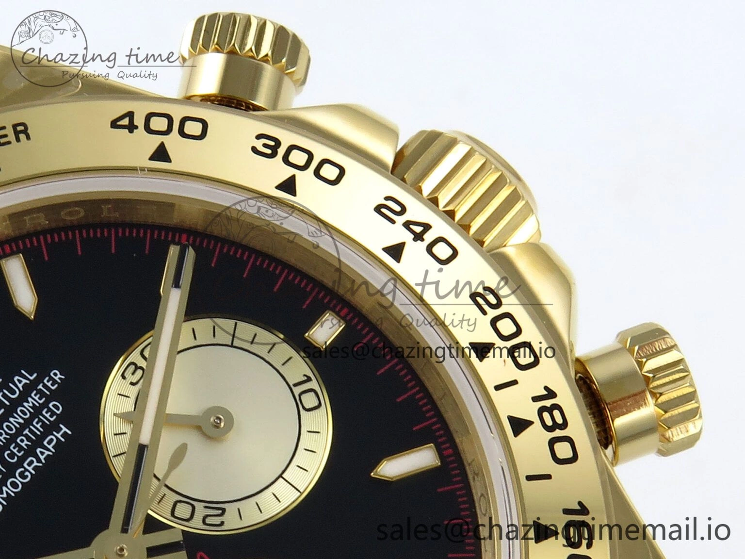 Daytona 126508 QF 1:1 Best Edition Black YG Dial on YG Braclet SH4131 V Vibrant 709