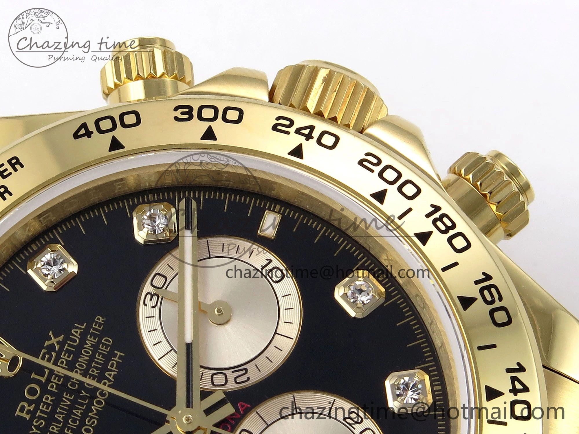 ZeroBulk Daytona 126508 QF 1:1 Best Edition Black YG Diamonds Dial on YG Braclet SH4131 V 1314