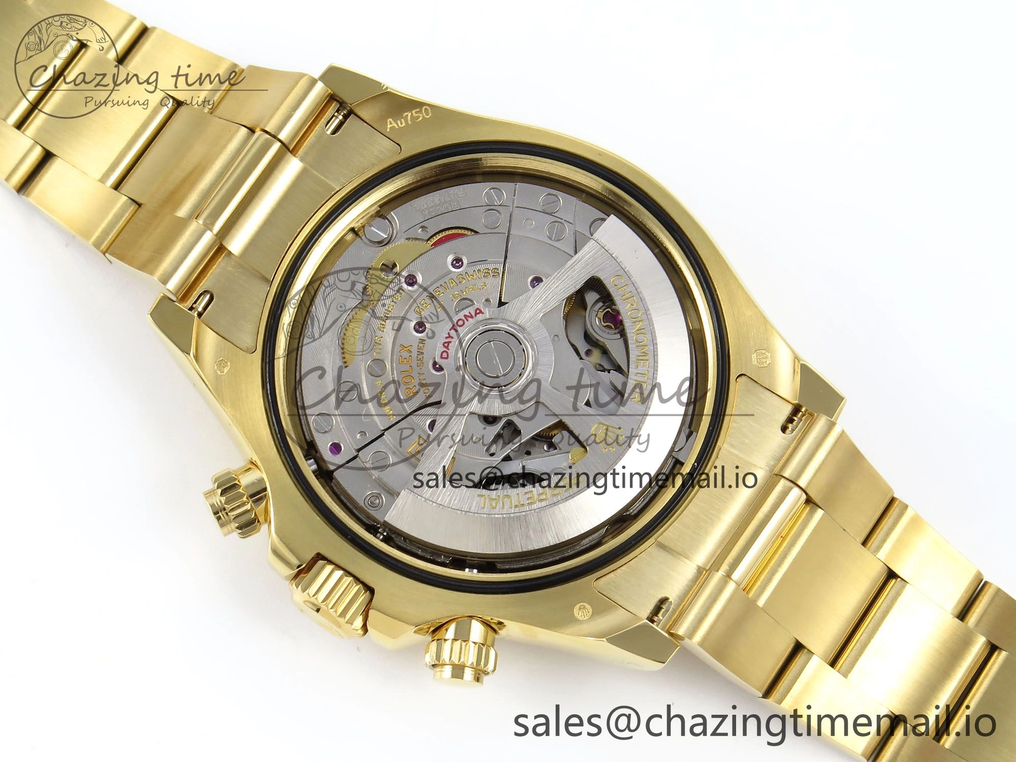 Effortless Daytona 126508 QF 1:1 Best Edition Black YG Diamonds Dial on YG Braclet SH4131 V 710