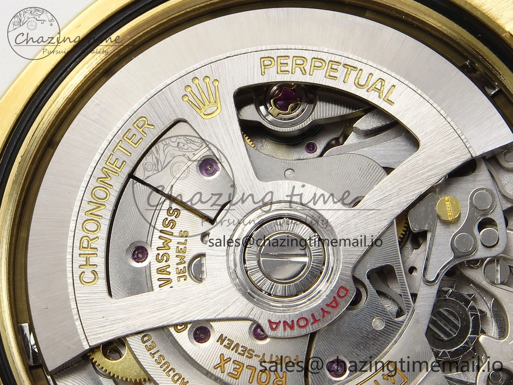 Effortless Daytona 126508 QF 1:1 Best Edition Black YG Diamonds Dial on YG Braclet SH4131 V 710