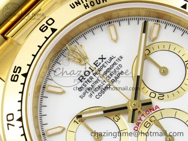 Daytona 126508 QF 1:1 Best Edition White Dial on YG Braclet SH4131 V Affordable 1316