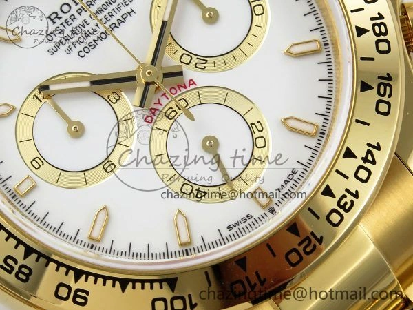 Daytona 126508 QF 1:1 Best Edition White Dial on YG Braclet SH4131 V Affordable 1316