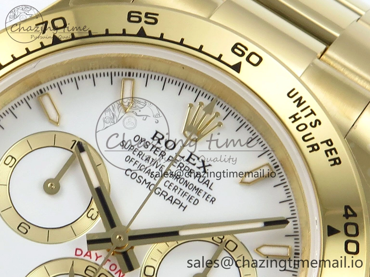 Elegant Daytona 126508 QF 1:1 Best Edition White Dial on YG Braclet SH4131 V 711