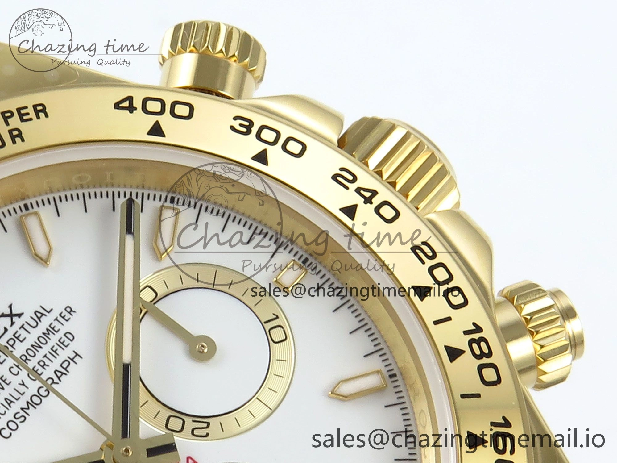 Elegant Daytona 126508 QF 1:1 Best Edition White Dial on YG Braclet SH4131 V 711