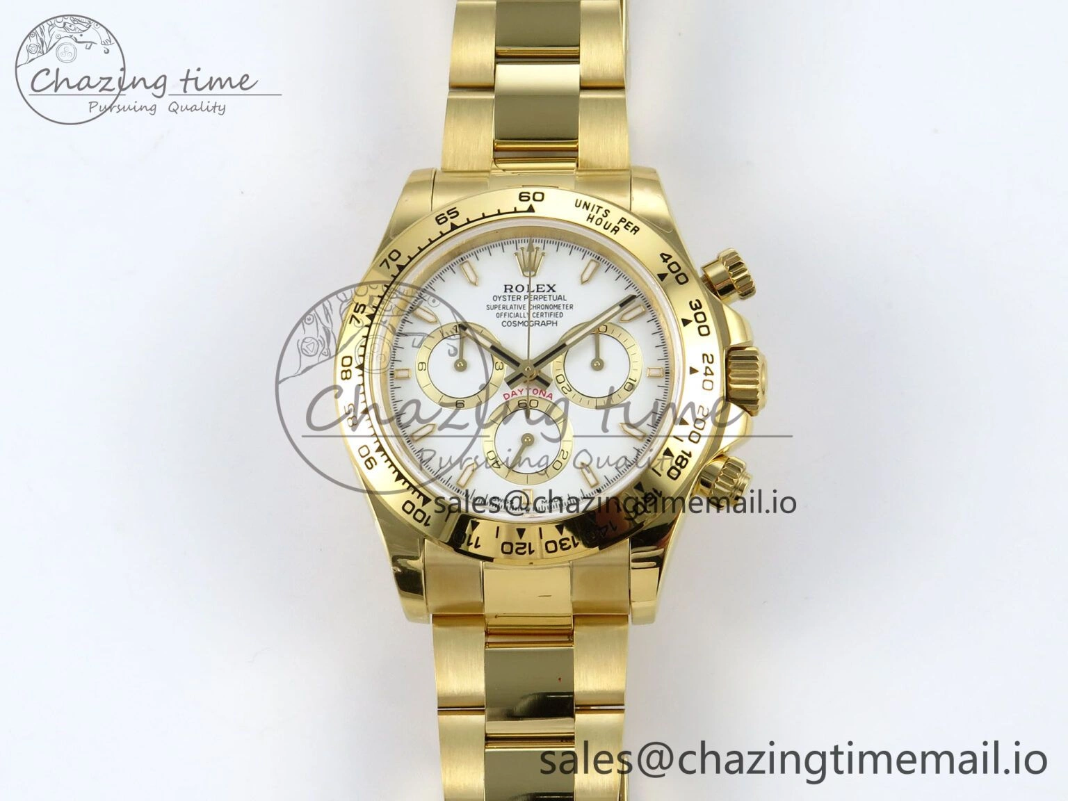 Elegant Daytona 126508 QF 1:1 Best Edition White Dial on YG Braclet SH4131 V 711