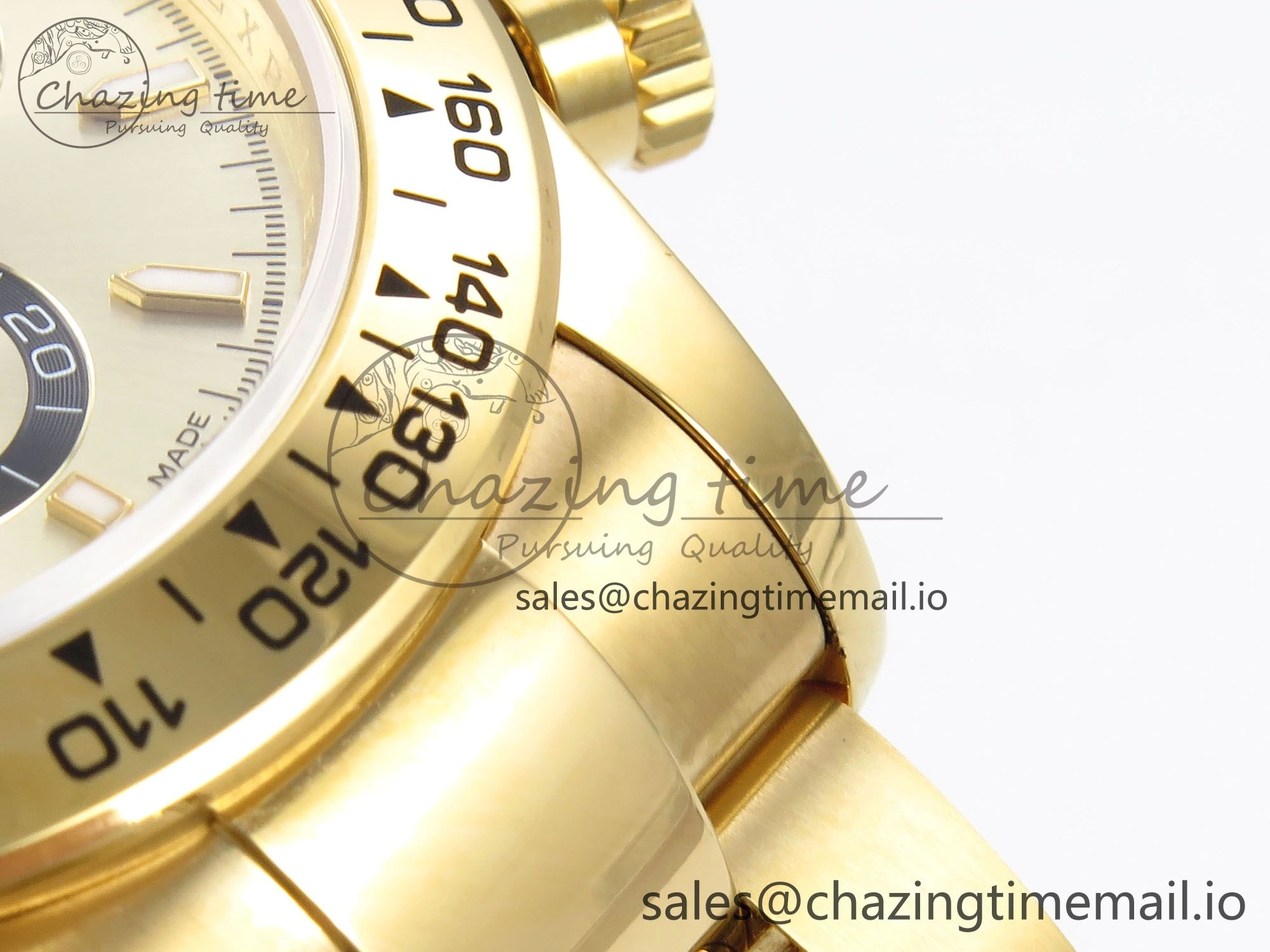 Daytona 126508 QF 1:1 Best Edition YG Black Dial on YG Bracelet SH4131 V6 (Gain Weight） TravelReady 1008