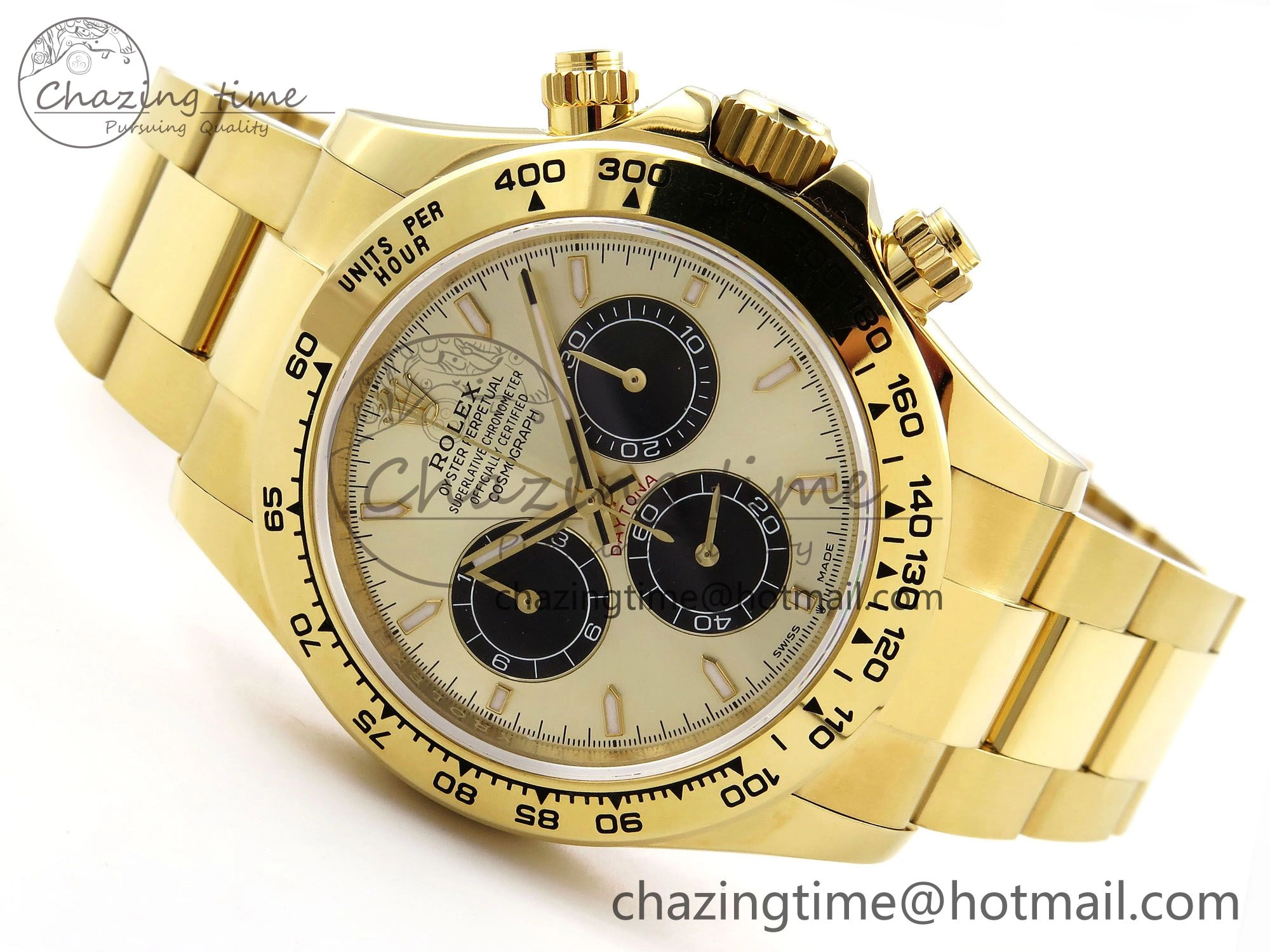 Neat Daytona 126508 QF 1:1 Best Edition YG Black Dial on YG Braclet SH4131 V 1313