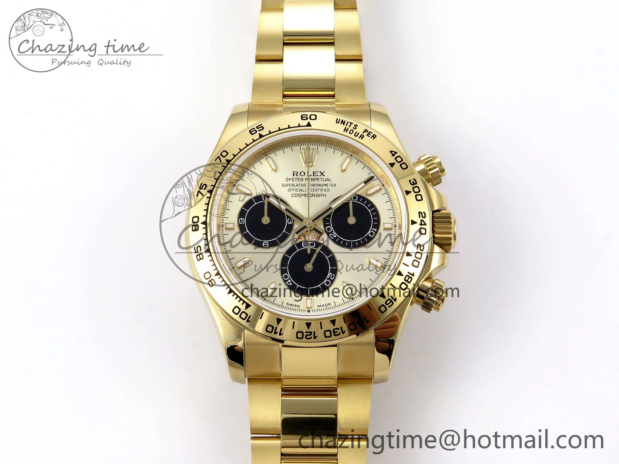 Neat Daytona 126508 QF 1:1 Best Edition YG Black Dial on YG Braclet SH4131 V 1313