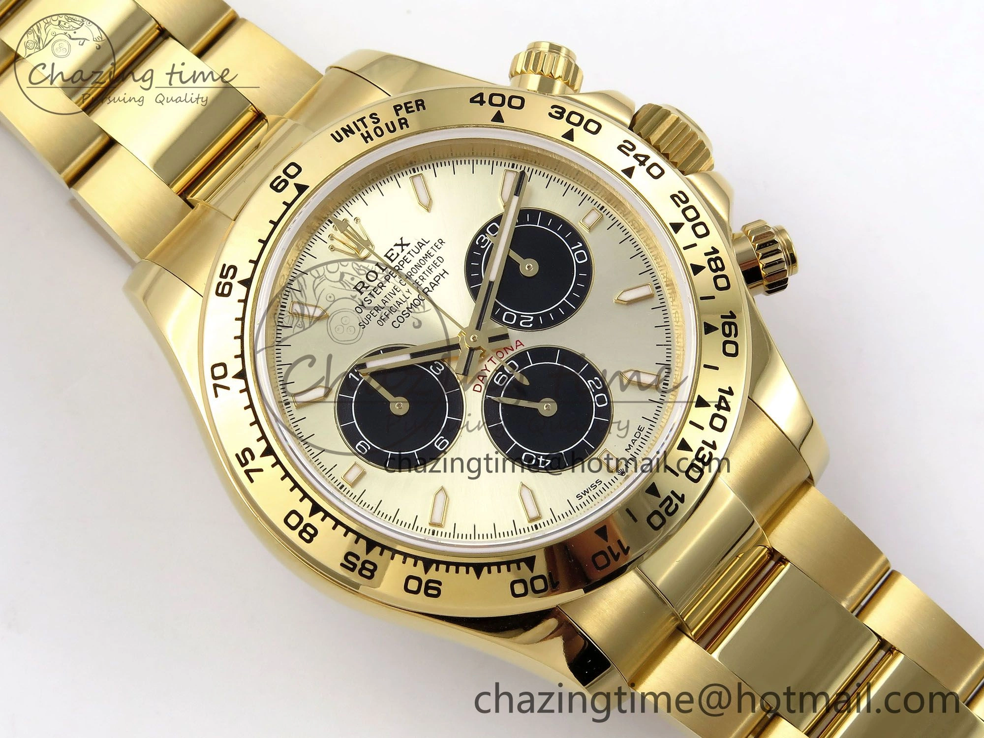 Neat Daytona 126508 QF 1:1 Best Edition YG Black Dial on YG Braclet SH4131 V 1313