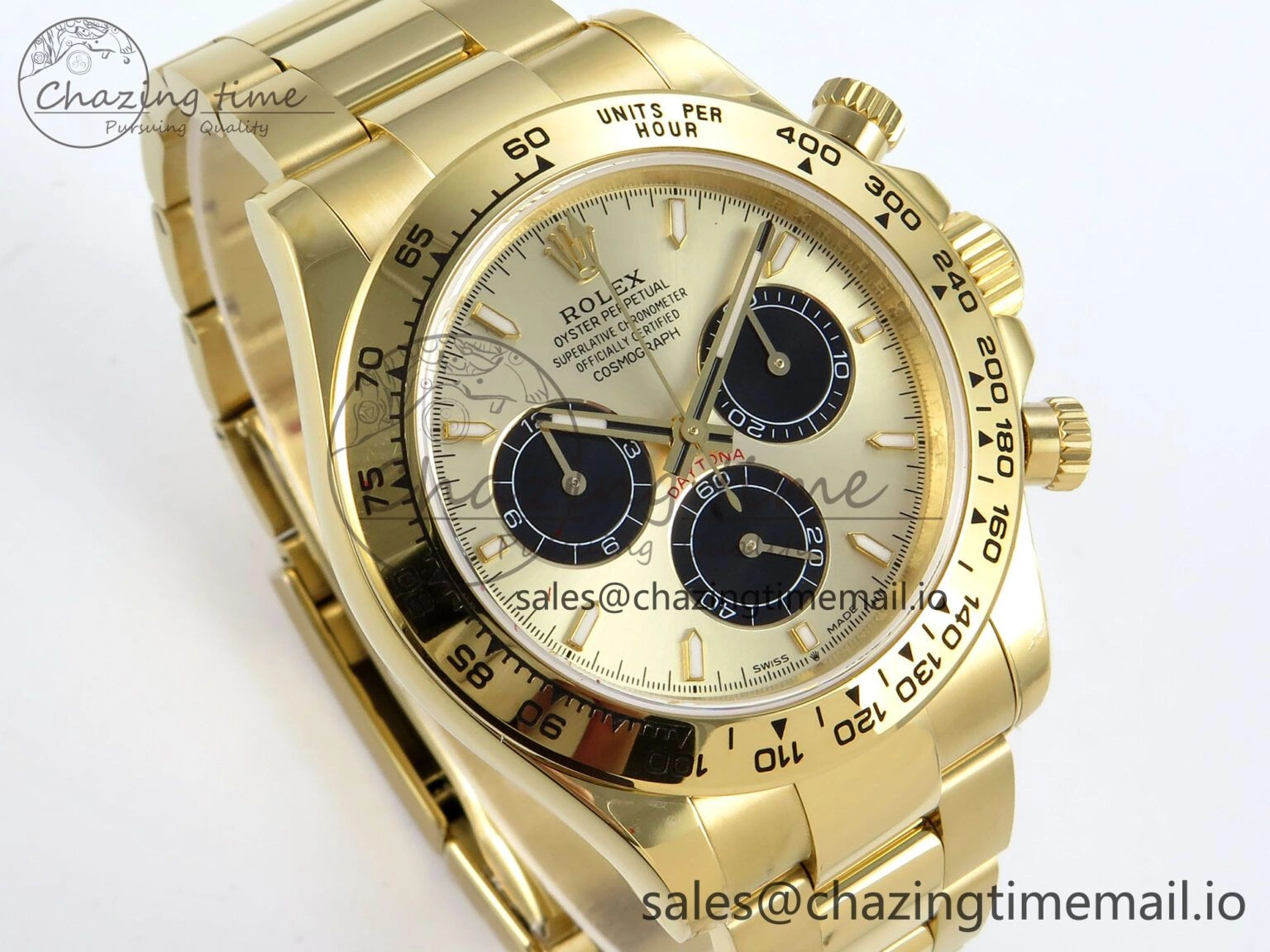 Sustainable Daytona 126508 QF 1:1 Best Edition YG Black Dial on YG Braclet SH4131 V 708