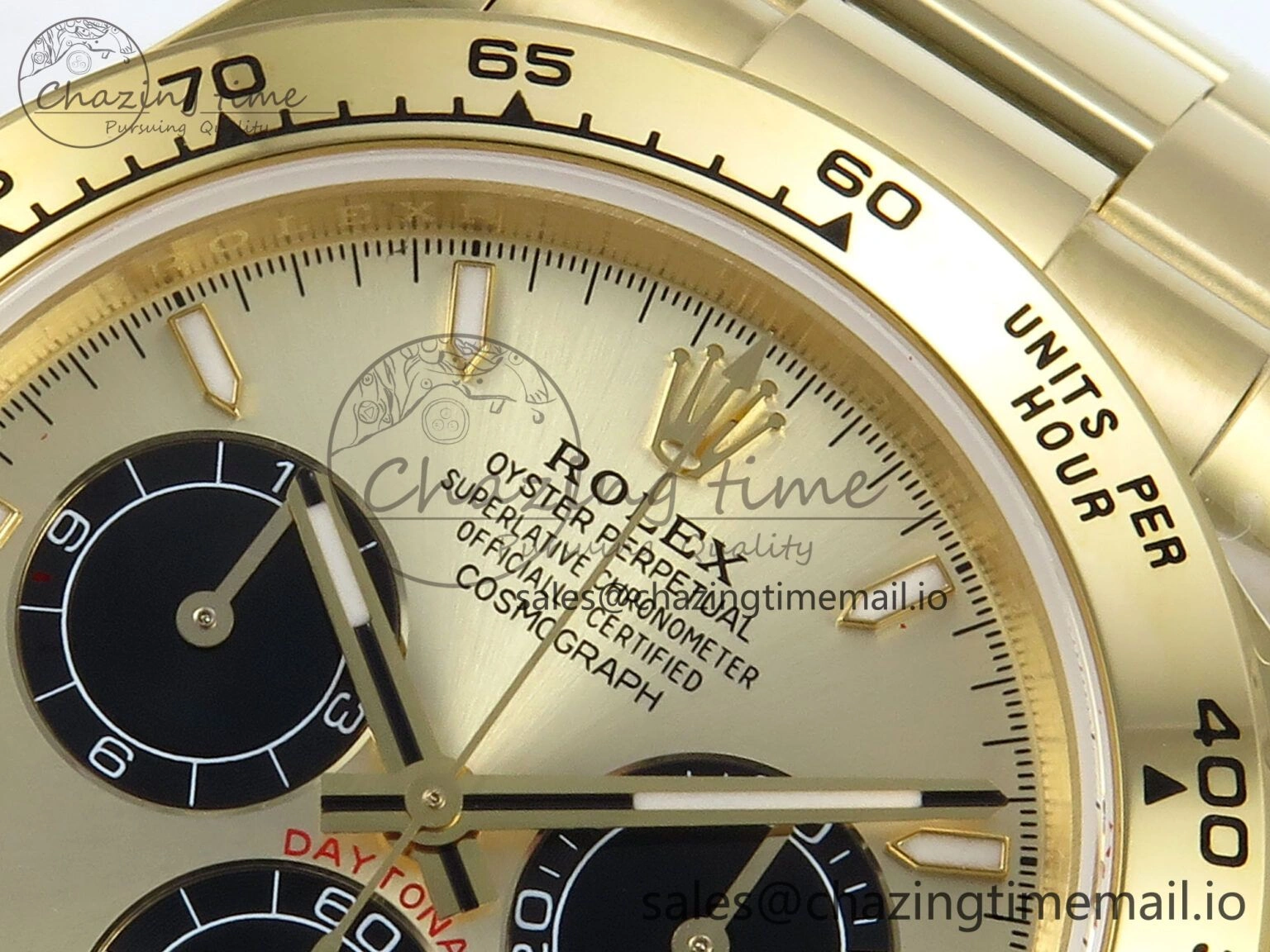 Sustainable Daytona 126508 QF 1:1 Best Edition YG Black Dial on YG Braclet SH4131 V 708
