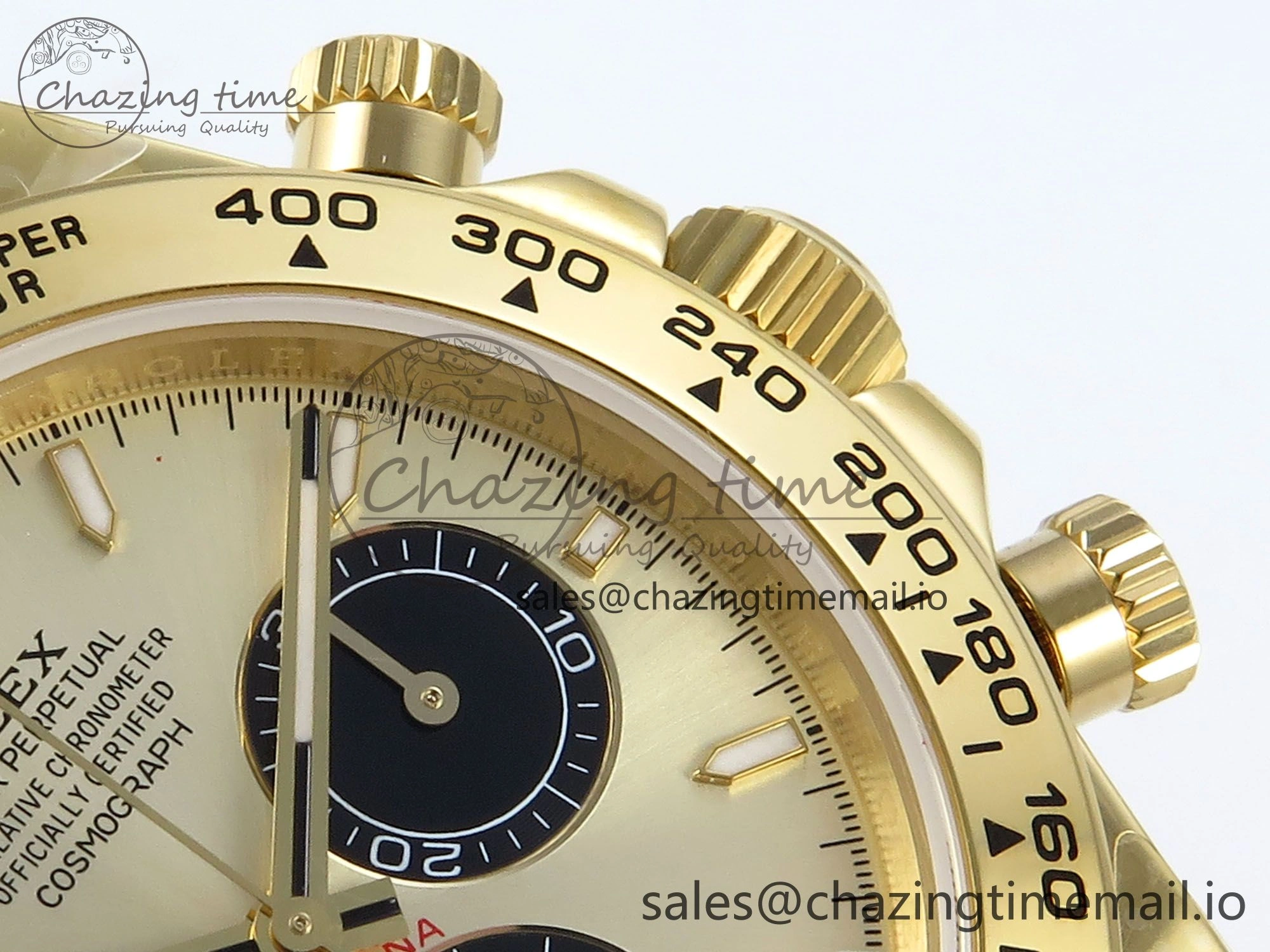 Sustainable Daytona 126508 QF 1:1 Best Edition YG Black Dial on YG Braclet SH4131 V 708