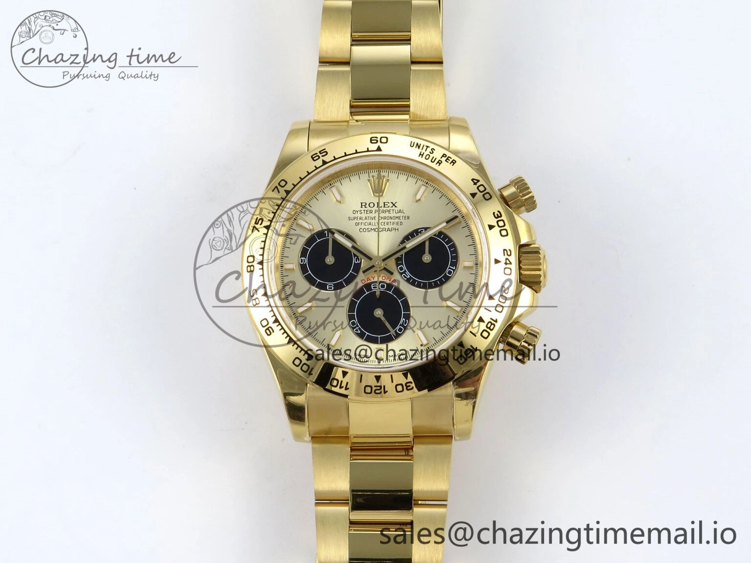 Sustainable Daytona 126508 QF 1:1 Best Edition YG Black Dial on YG Braclet SH4131 V 708