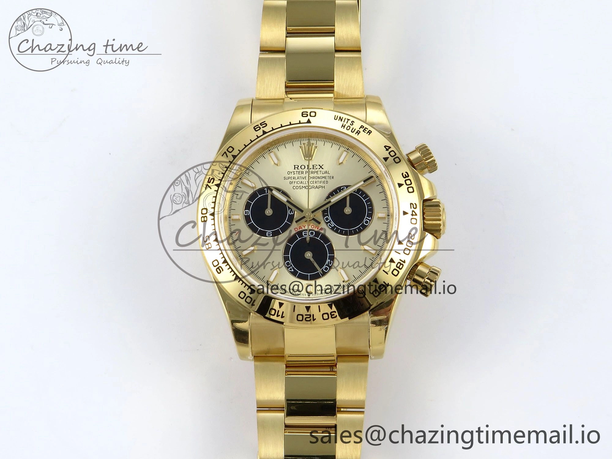 Sustainable Daytona 126508 QF 1:1 Best Edition YG Black Dial on YG Braclet SH4131 V 708