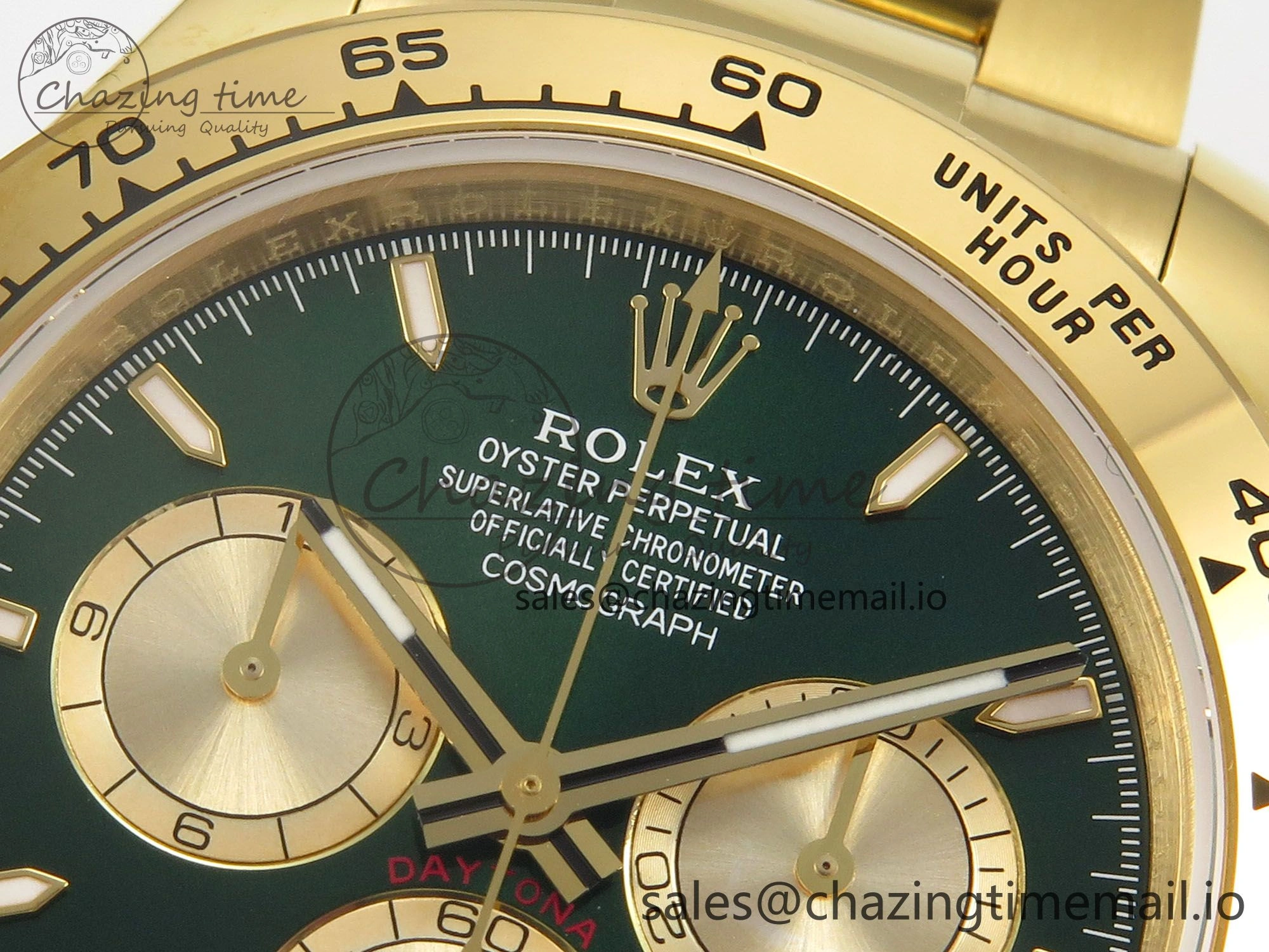Daytona 126508 SWF 1:1 Best Edition Green Dial Stick Markers On YG Bracelet SH4131（Gain Weight） Colorful 107