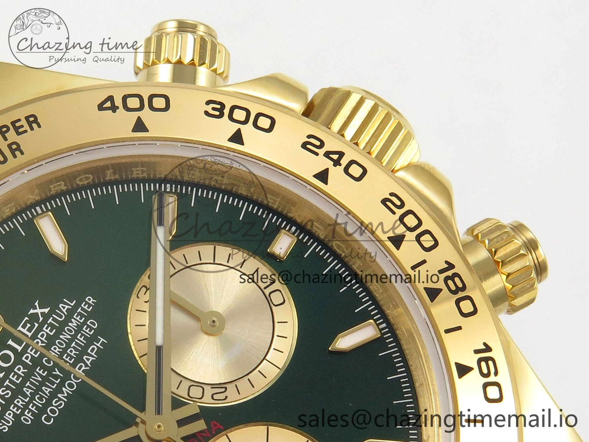 Daytona 126508 SWF 1:1 Best Edition Green Dial Stick Markers On YG Bracelet SH4131（Gain Weight） Colorful 107