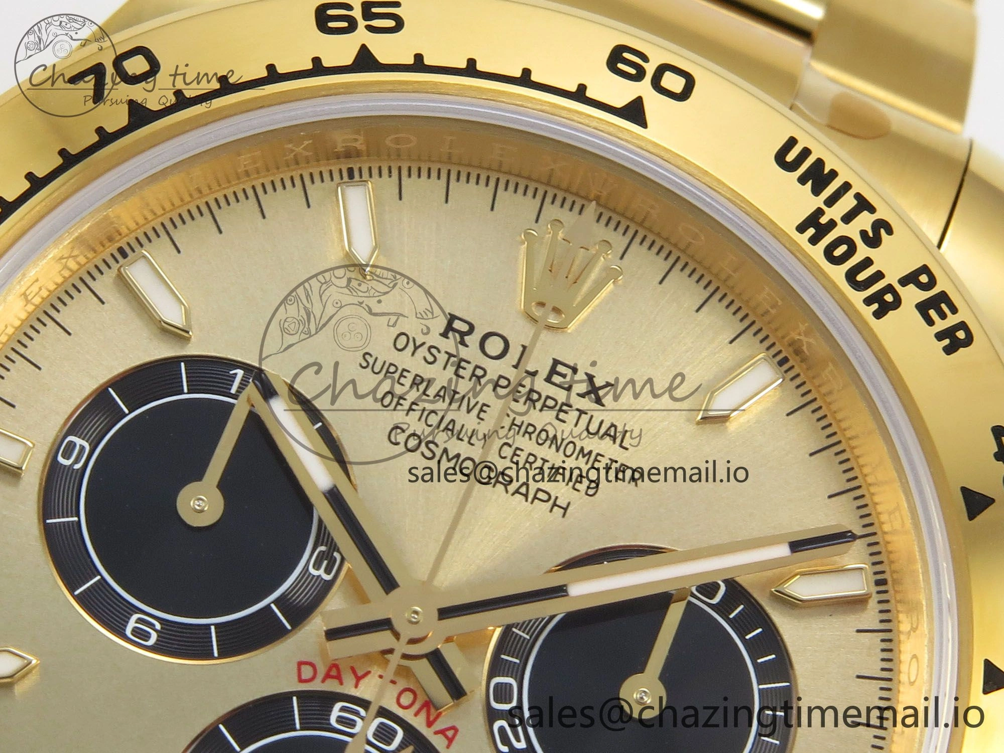 NewStyle Daytona 126508 VSF 1:1 Best Edition YG Dial Black Subdial On Oyster Bracelet DD4131(Gain Weight) 47