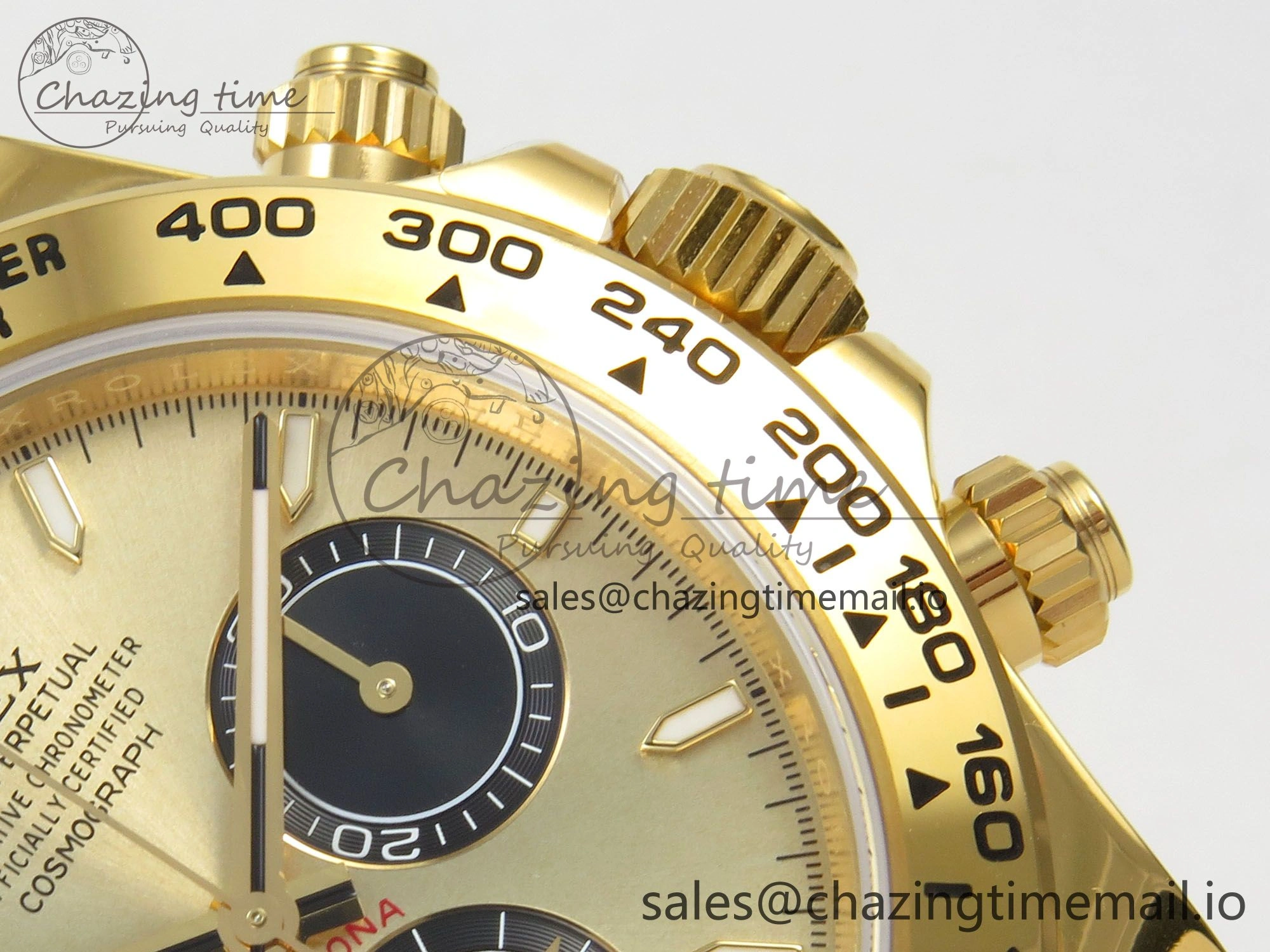 NewStyle Daytona 126508 VSF 1:1 Best Edition YG Dial Black Subdial On Oyster Bracelet DD4131(Gain Weight) 47