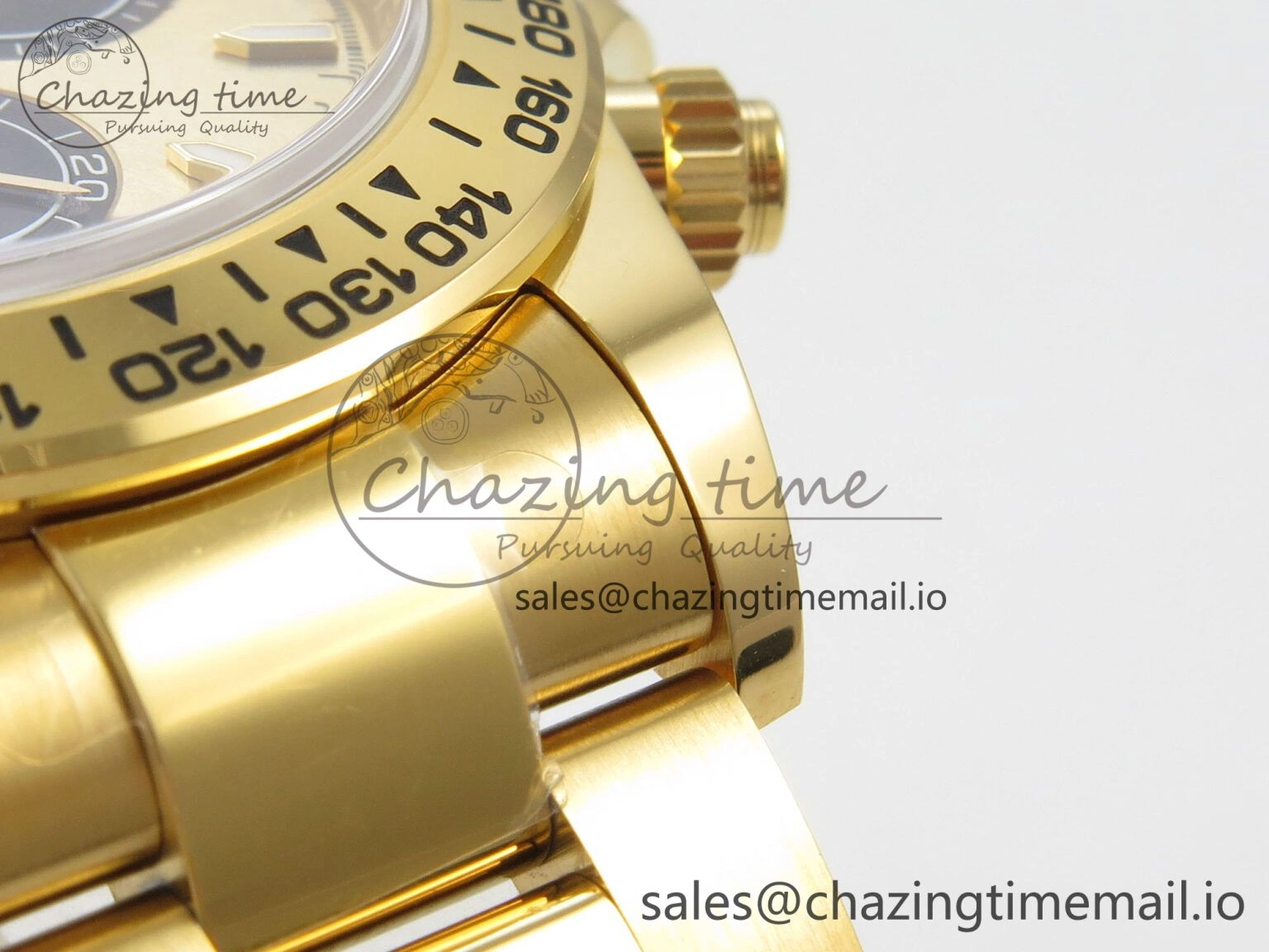 NewStyle Daytona 126508 VSF 1:1 Best Edition YG Dial Black Subdial On Oyster Bracelet DD4131(Gain Weight) 47