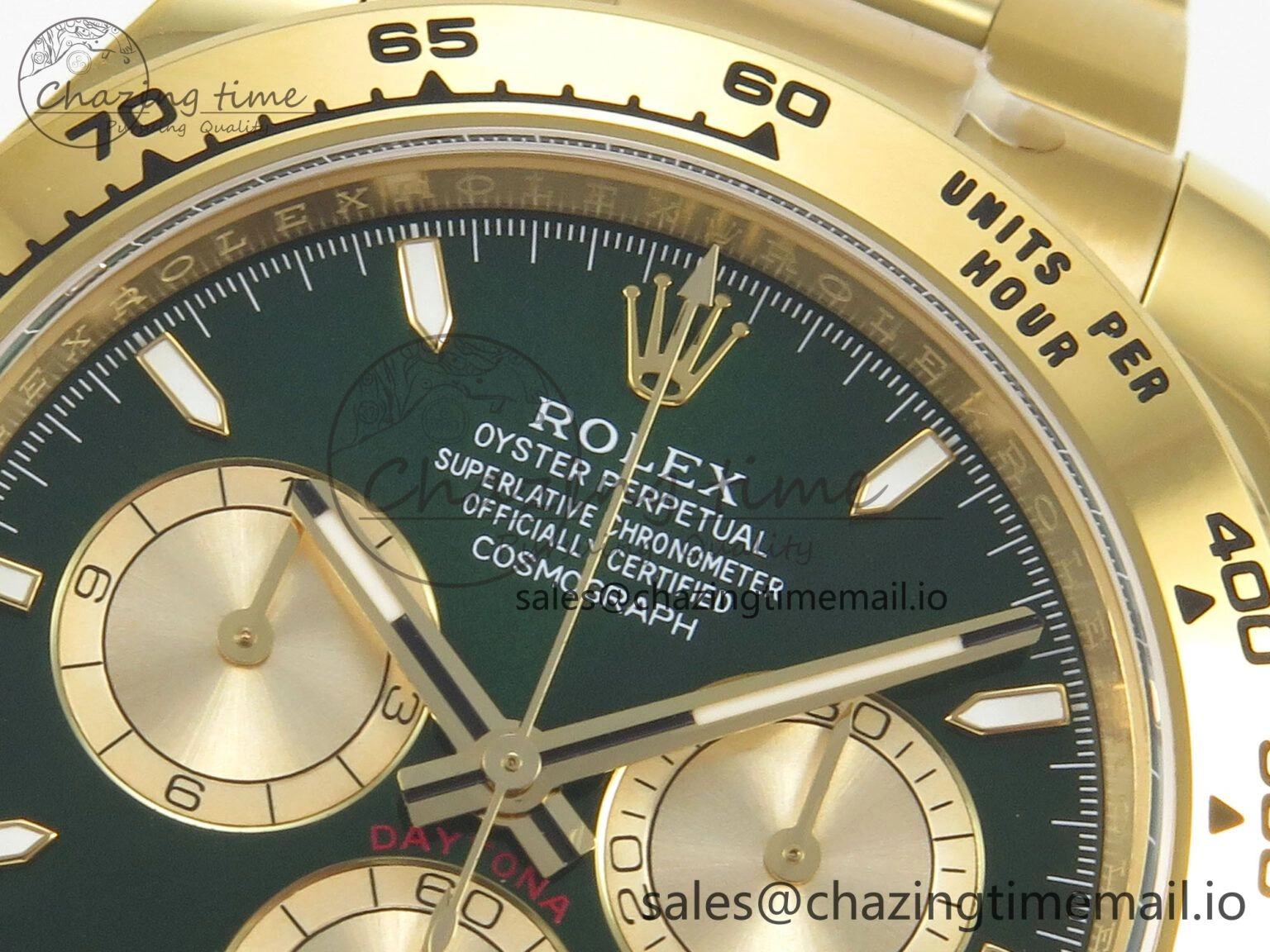 Daytona 126508 YG APSF 1:1 Best Edition Green Dial Stick Markers On 904L YG Bracelet SH Functional 117
