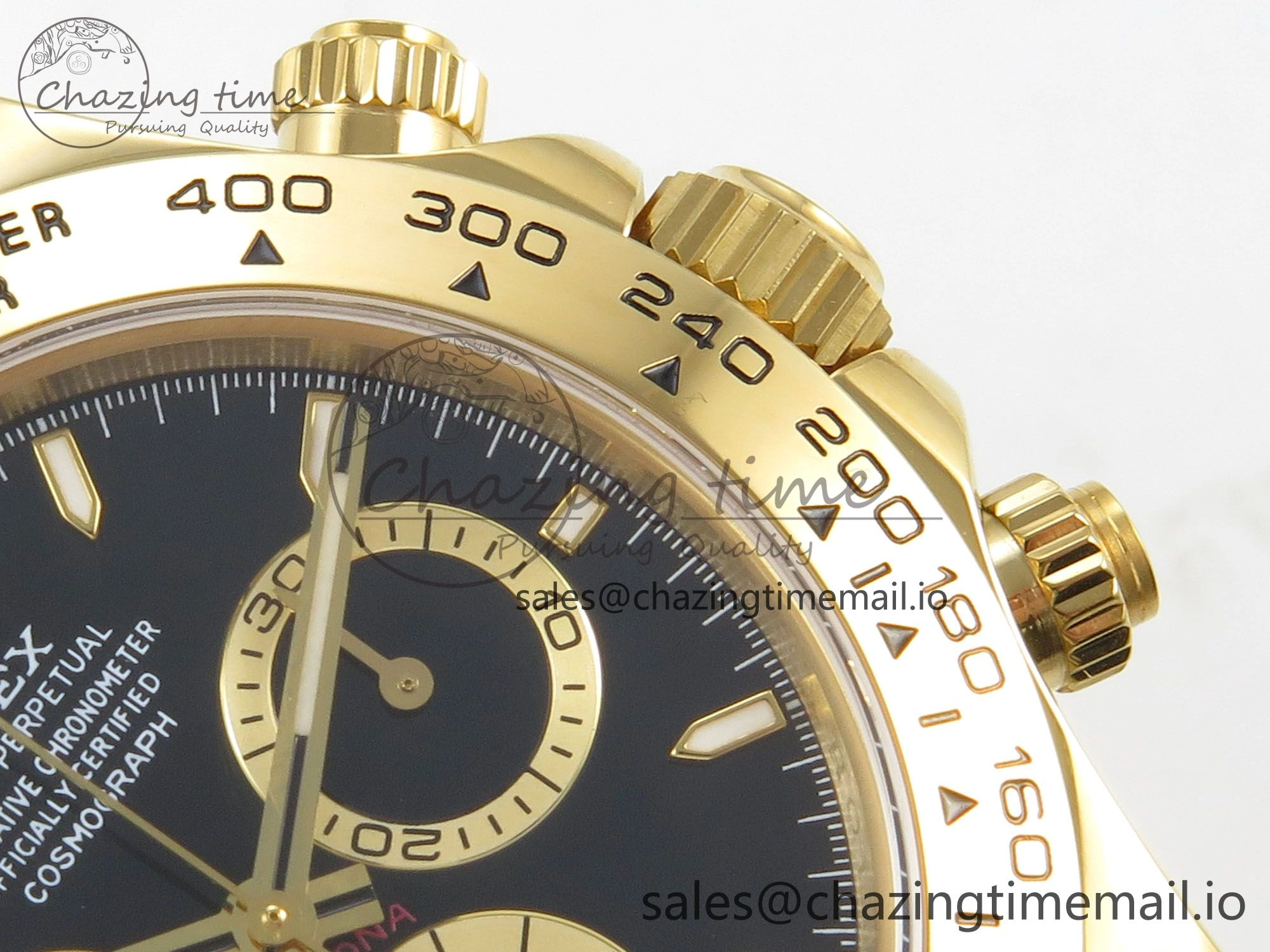 Daytona 126508 YG Clean 1:1 Best Edition Black Dial on YG Bracelet Super Clone DD Functional 4244
