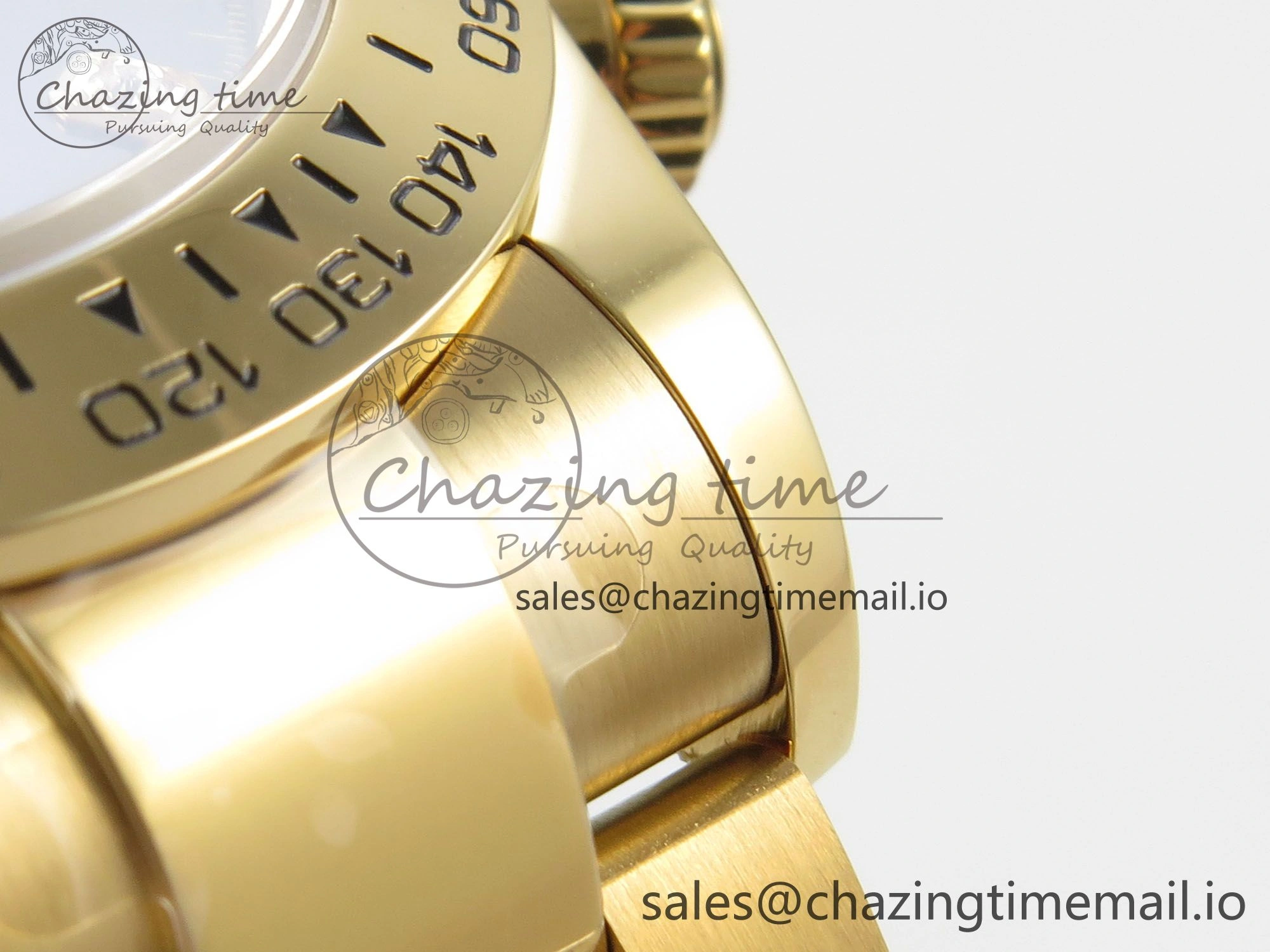 Soft Daytona 126508 YG Clean 1:1 Best Edition Black YG Diamonds Dial on YG Bracelet Super Clone DD 245