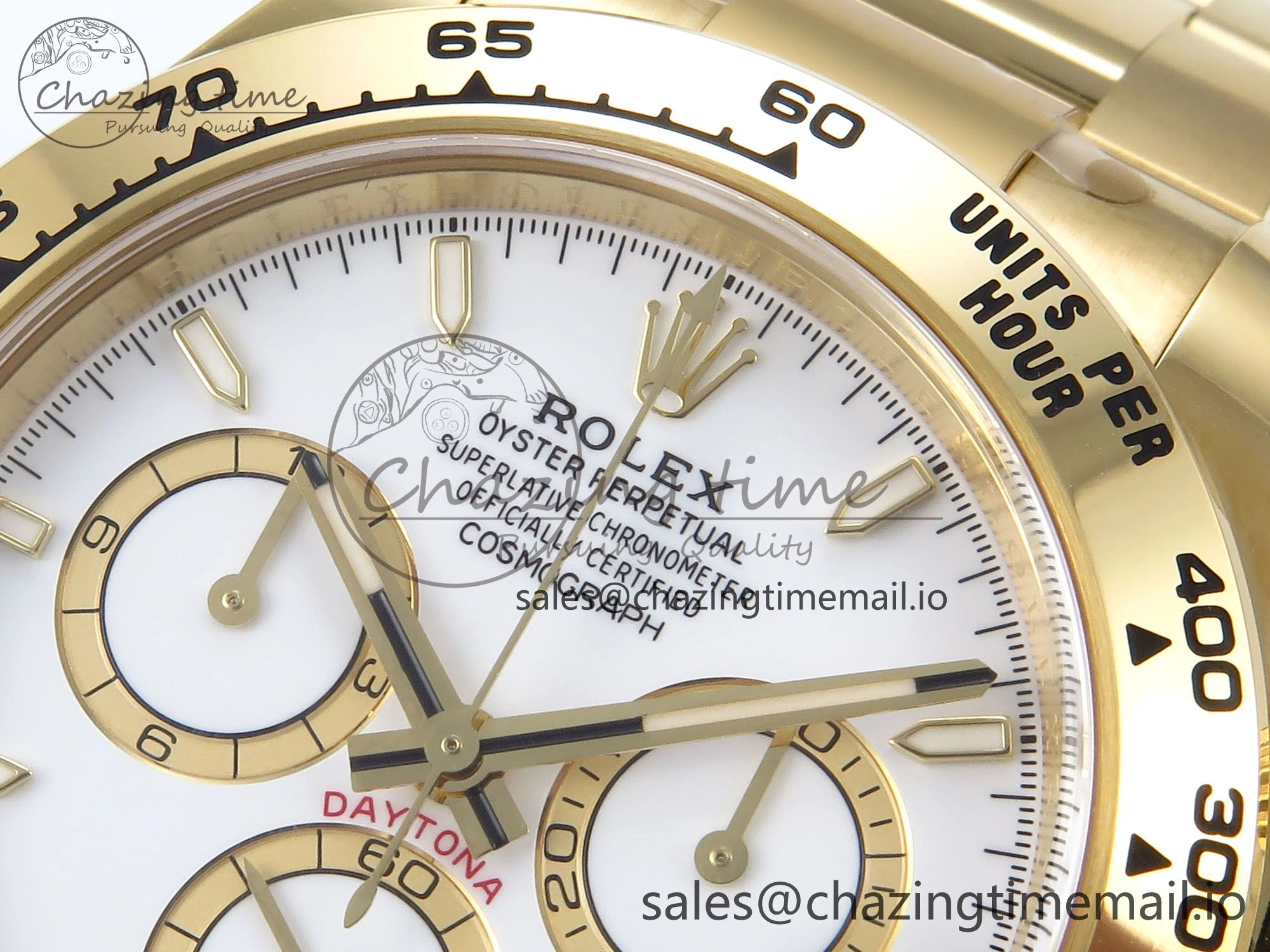 Daytona 126508 YG Clean 1:1 Best Edition White Dial on YG Bracelet Super Clone DD Sleek 246