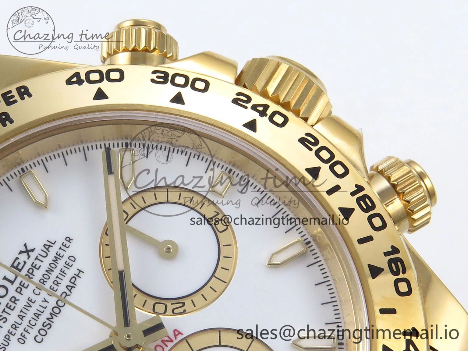 Daytona 126508 YG Clean 1:1 Best Edition White Dial on YG Bracelet Super Clone DD Sleek 246