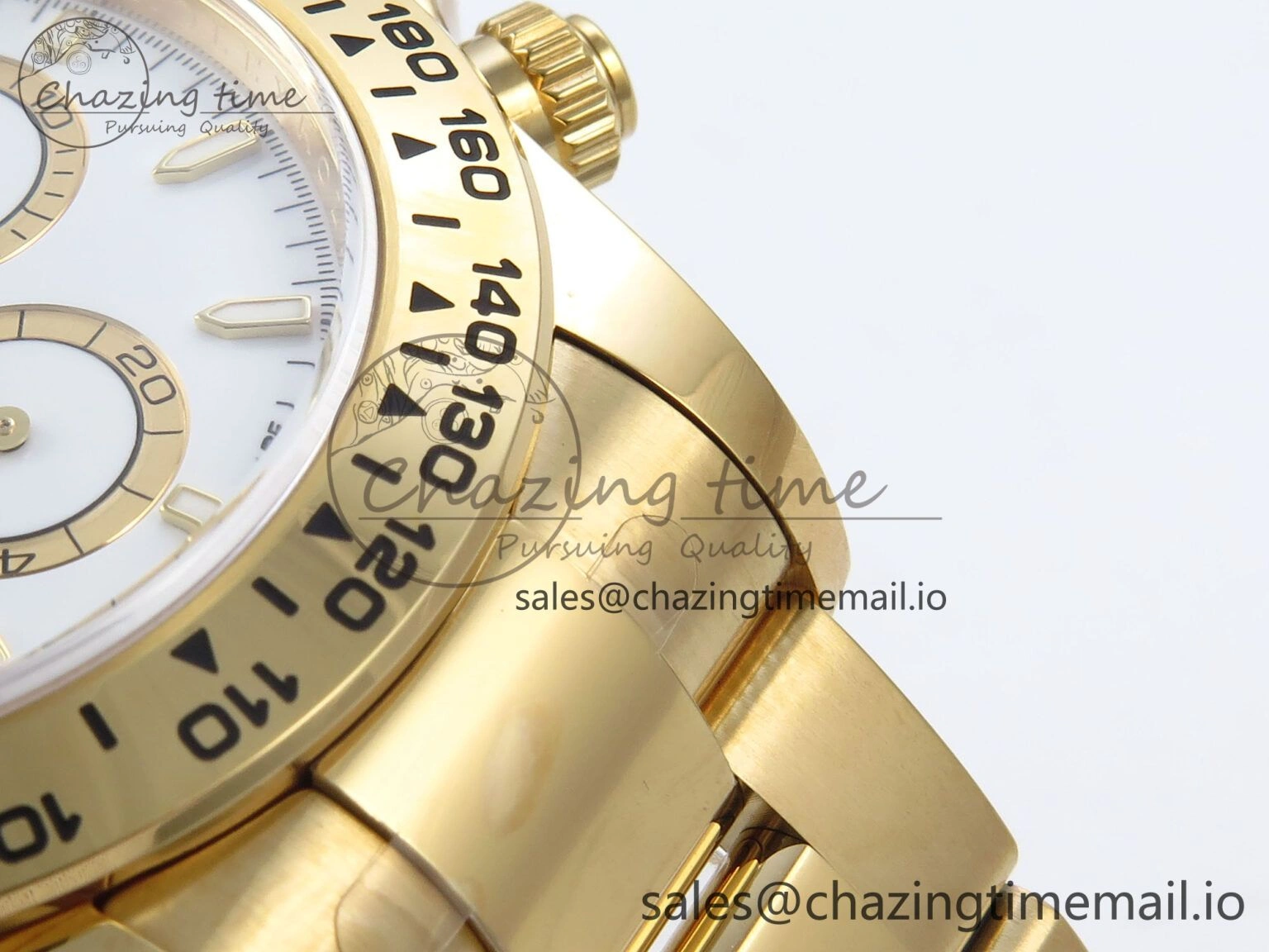 Daytona 126508 YG Clean 1:1 Best Edition White Dial on YG Bracelet Super Clone DD Sleek 246