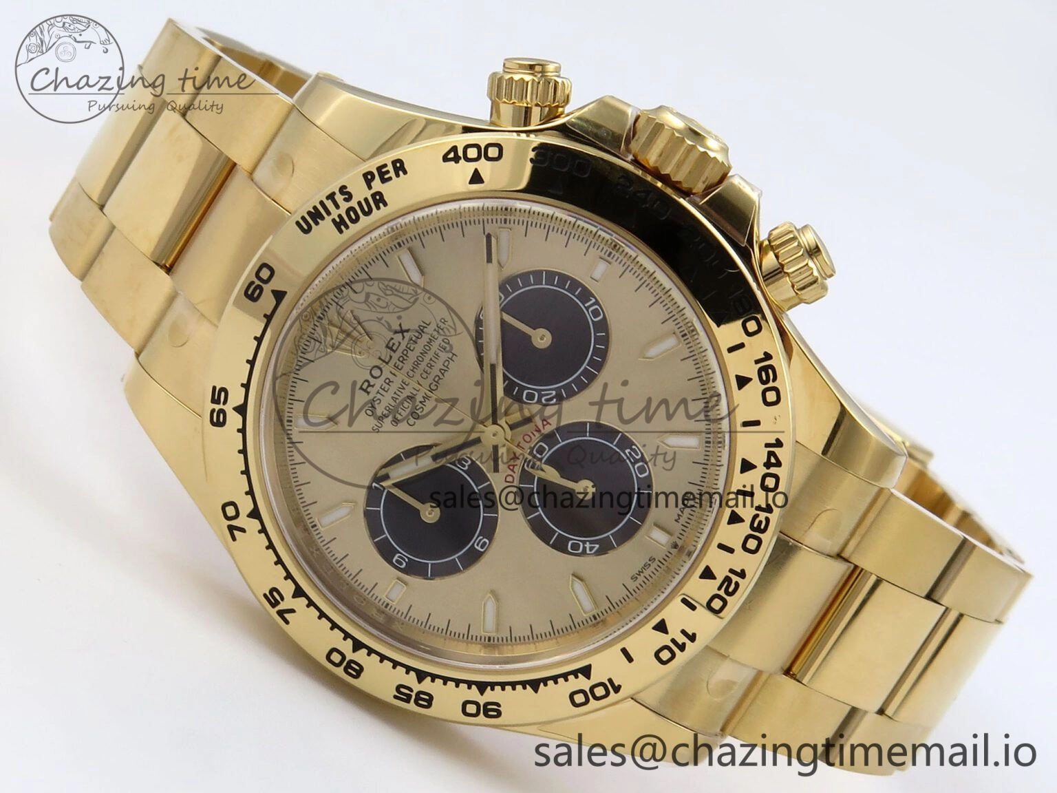 Daytona 126508 YG Clean 1:1 Best Edition YG Black Dial on YG Bracelet Super Clone DD Versatile 244