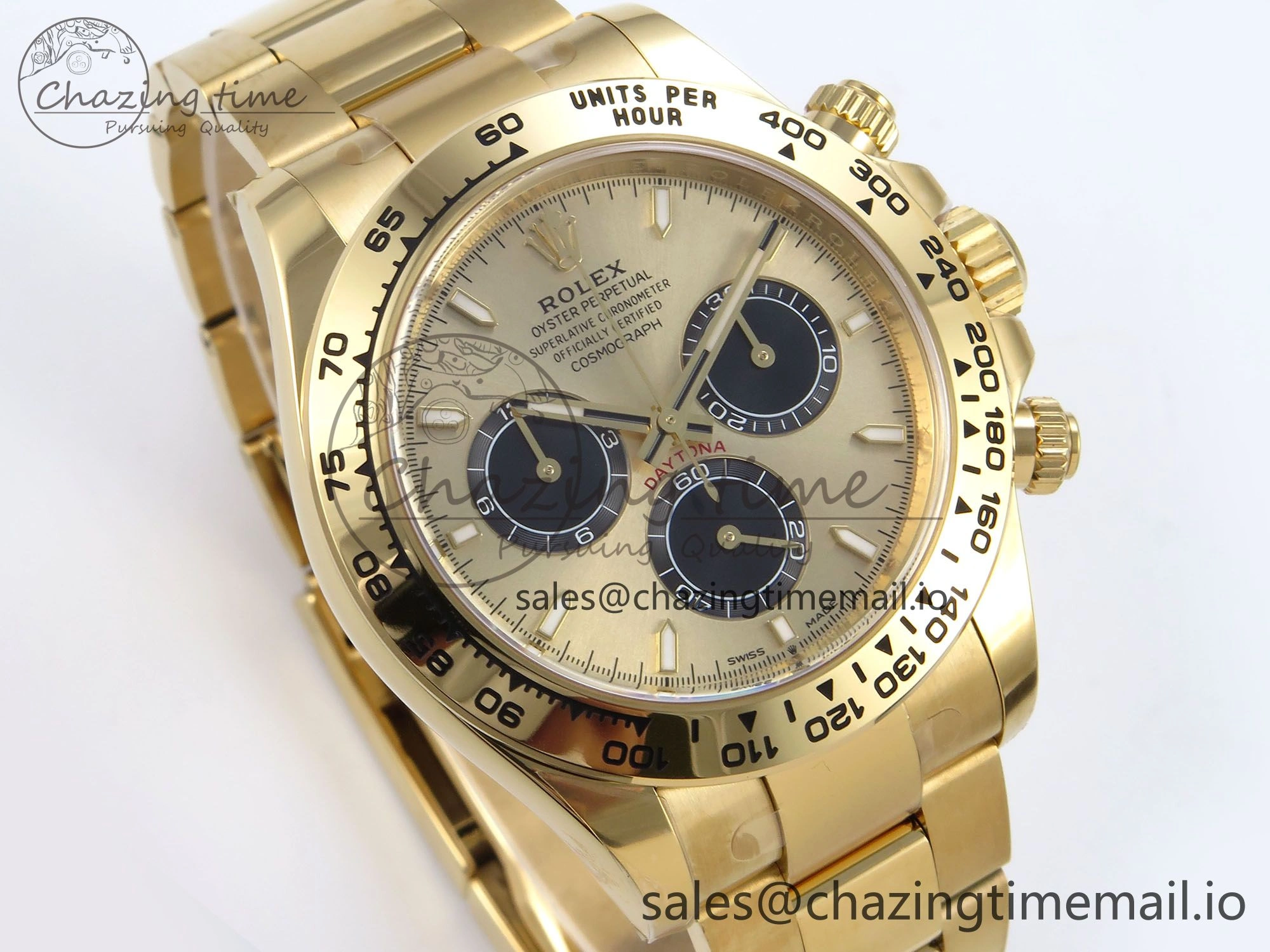Daytona 126508 YG Clean 1:1 Best Edition YG Black Dial on YG Bracelet Super Clone DD Versatile 244