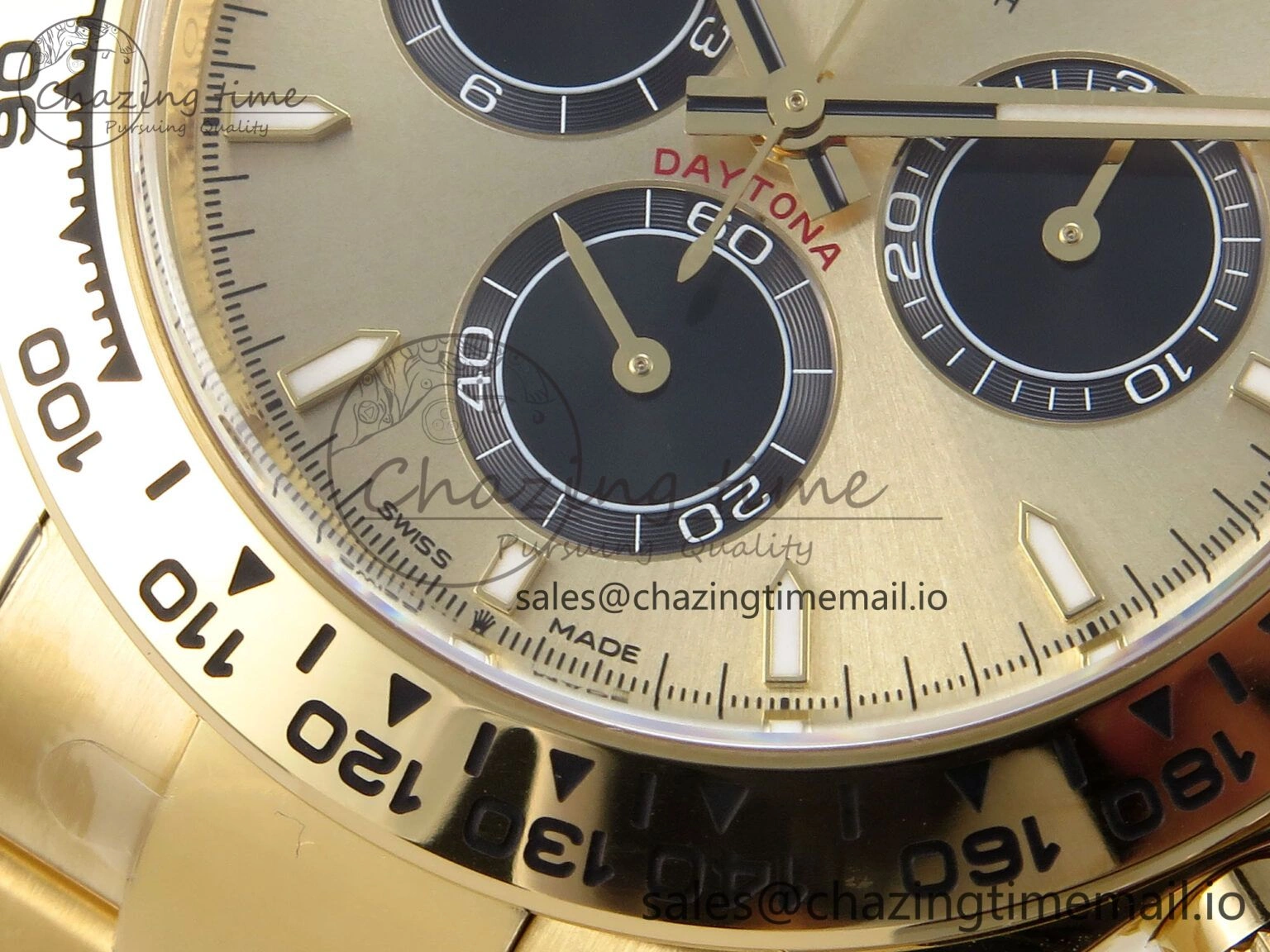 Daytona 126508 YG Clean 1:1 Best Edition YG Black Dial on YG Bracelet Super Clone DD Versatile 244