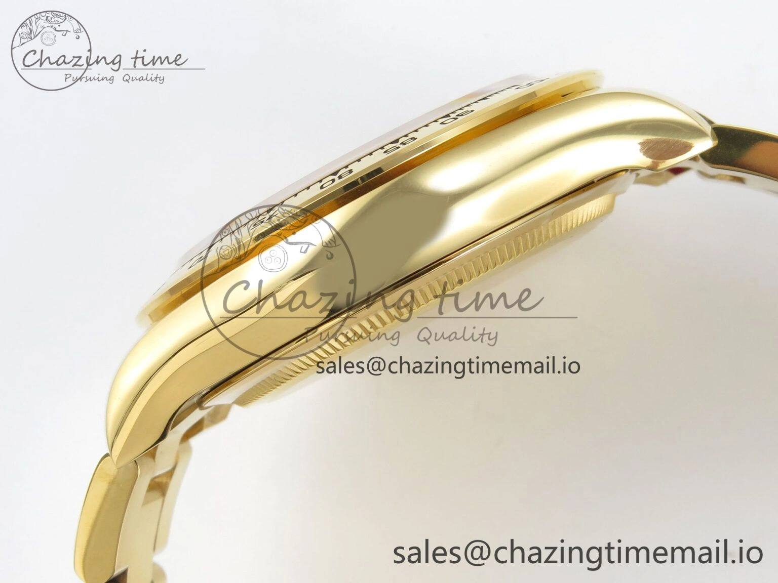 Daytona 126508 YG QF 1:1 Best Edition YG Dial Crystal Markers On YG Bracelet SH4131 V6 (Gain Weight) ComfortFit 305