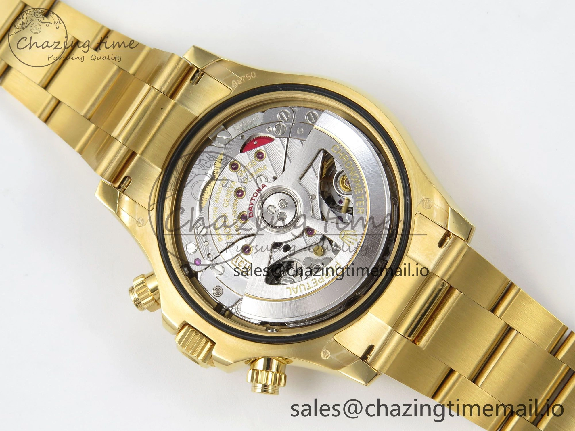 Daytona 126508 YG QF 1:1 Best Edition YG Dial Crystal Markers On YG Bracelet SH4131 V6 (Gain Weight) ComfortFit 305