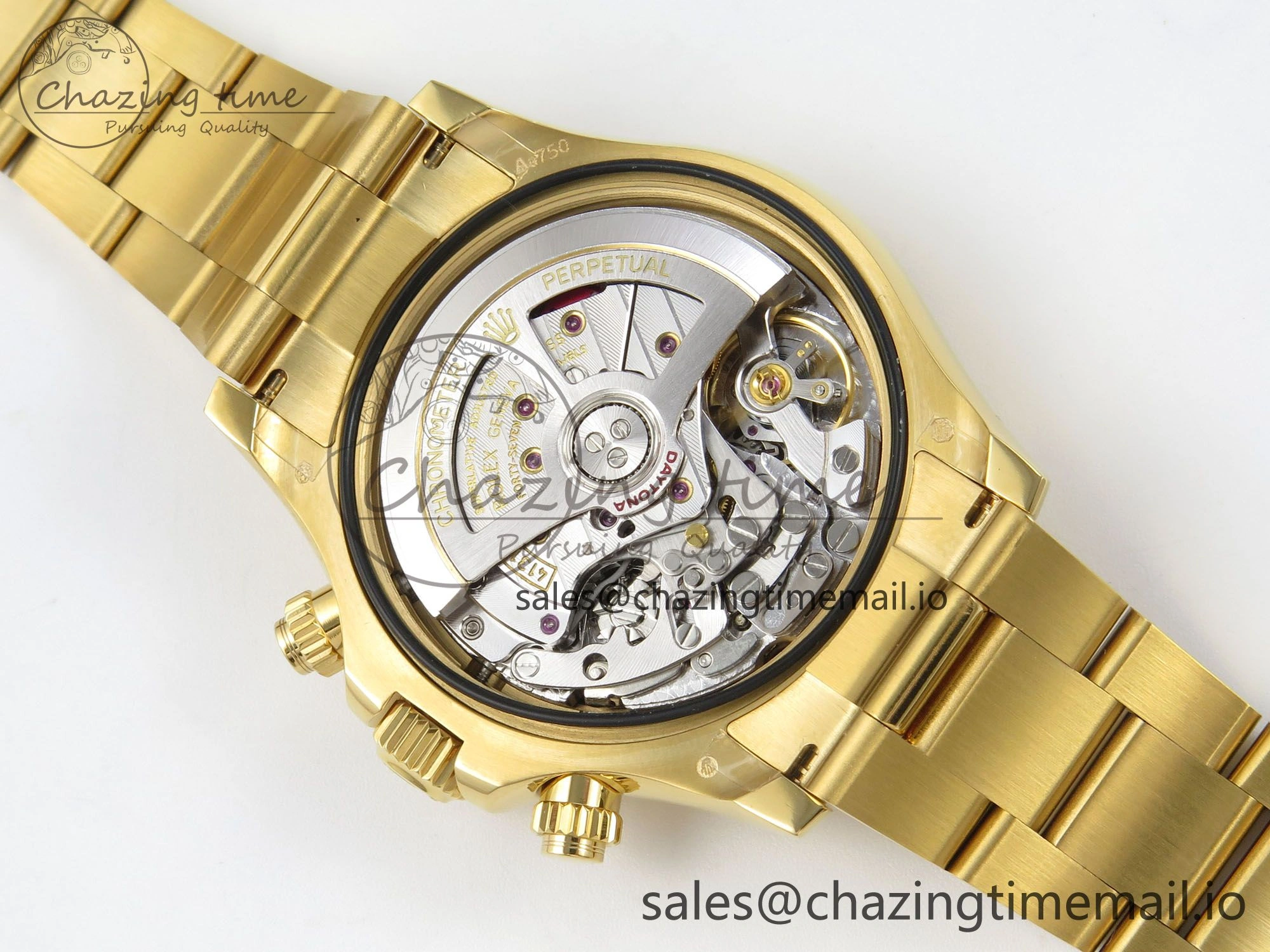 Daytona 126508 YG QF 1:1 Best Edition YG Dial Crystal Markers On YG Bracelet SH4131 V6 (Gain Weight) ComfortFit 305