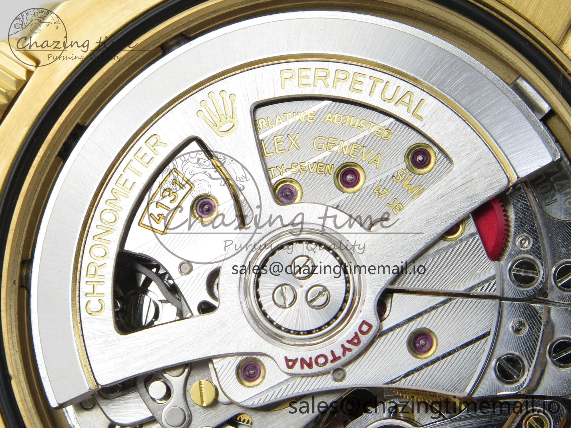 Daytona 126508 YG QF 1:1 Best Edition YG Dial Crystal Markers On YG Bracelet SH4131 V6 (Gain Weight) ComfortFit 305