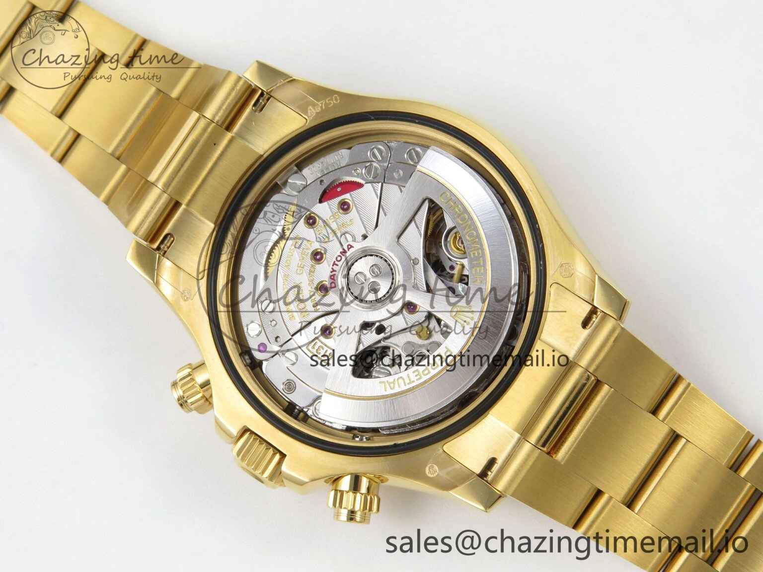 Daytona 126508 YG QF 1:1 Best Edition YG Black Dial Crystal Markers On YG Bracelet SH4131 V6 (Gain Weight) Elegant 309