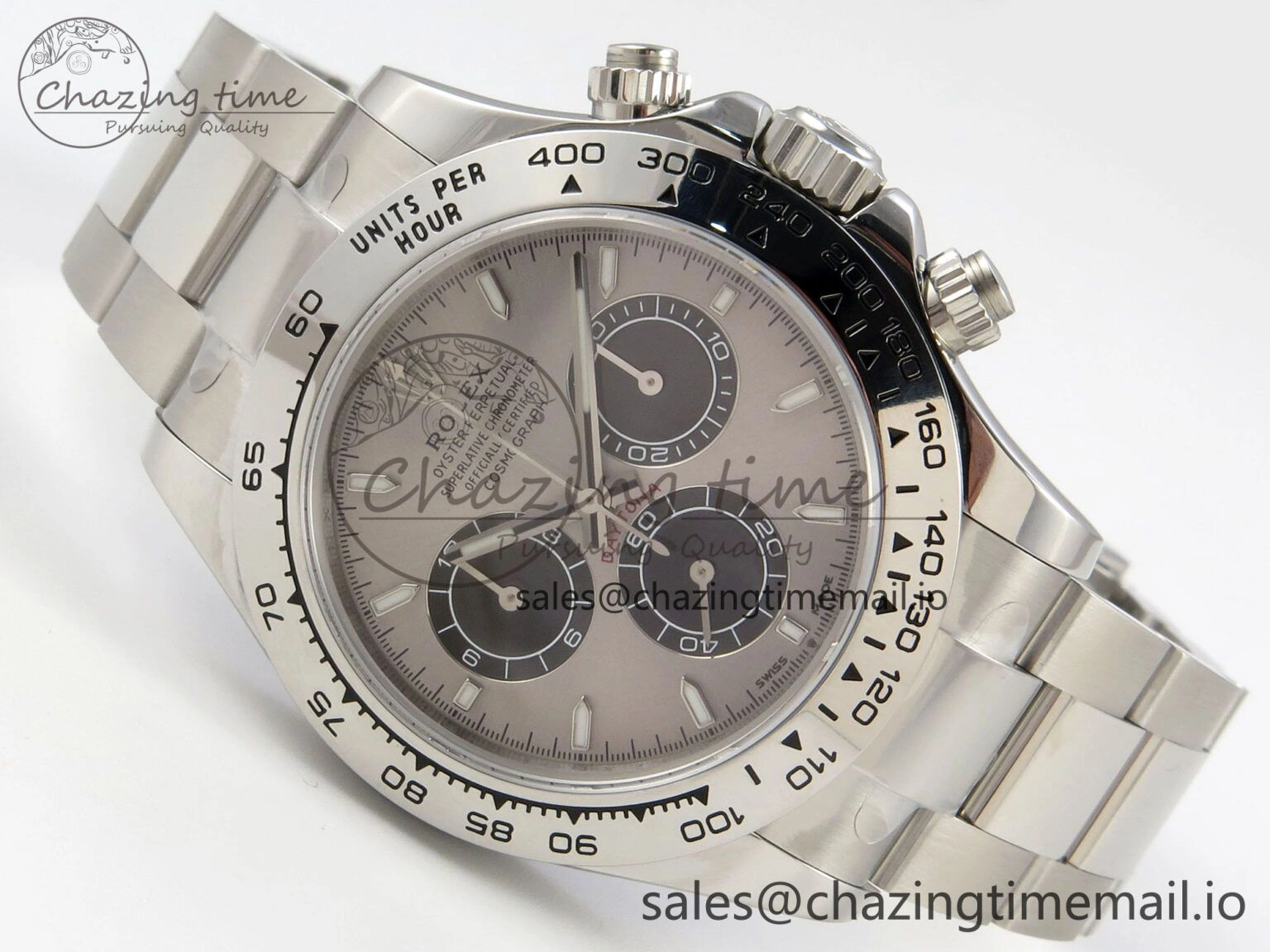 UrbanStyle Daytona 126509 904L SS Clean 1:1 Best Edition Gray Black Dial on 904L SS Bracelet Super Clone DD 254