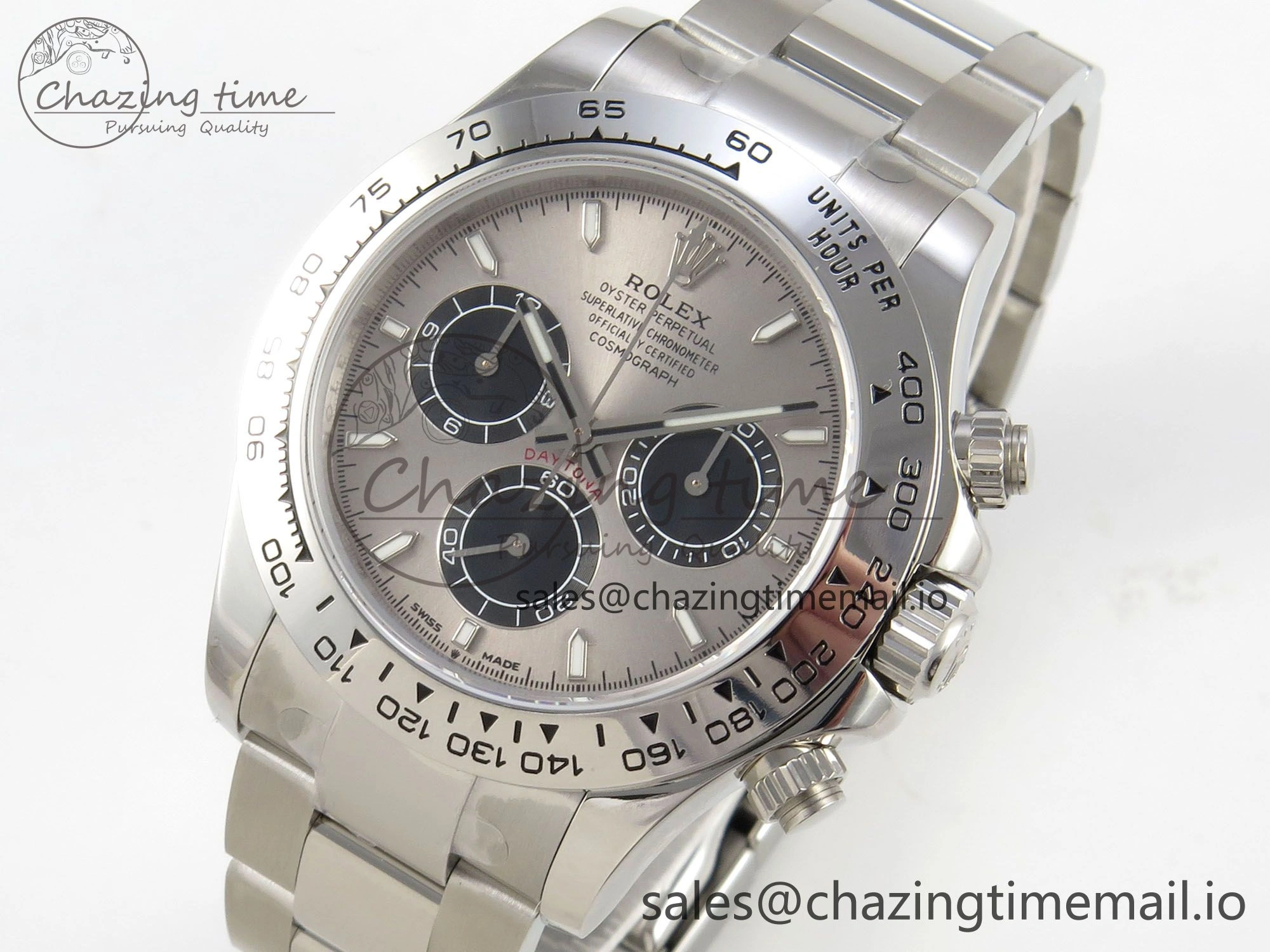 UrbanStyle Daytona 126509 904L SS Clean 1:1 Best Edition Gray Black Dial on 904L SS Bracelet Super Clone DD 254