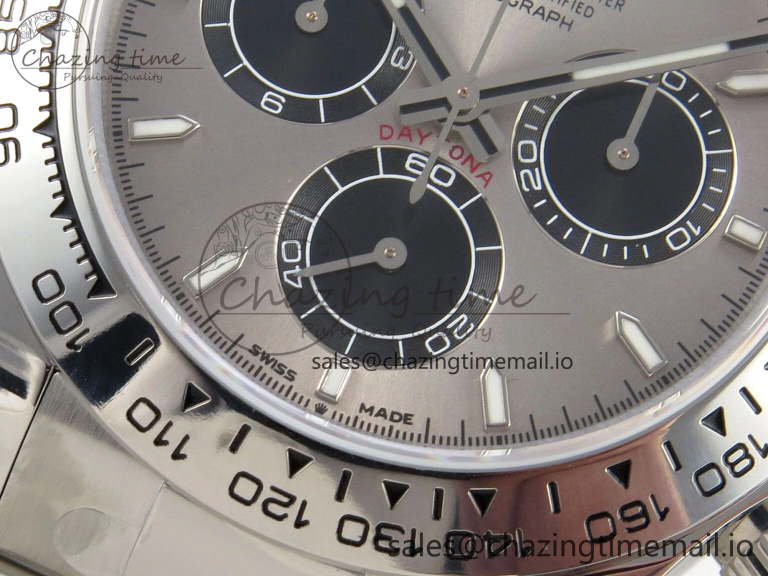 UrbanStyle Daytona 126509 904L SS Clean 1:1 Best Edition Gray Black Dial on 904L SS Bracelet Super Clone DD 254