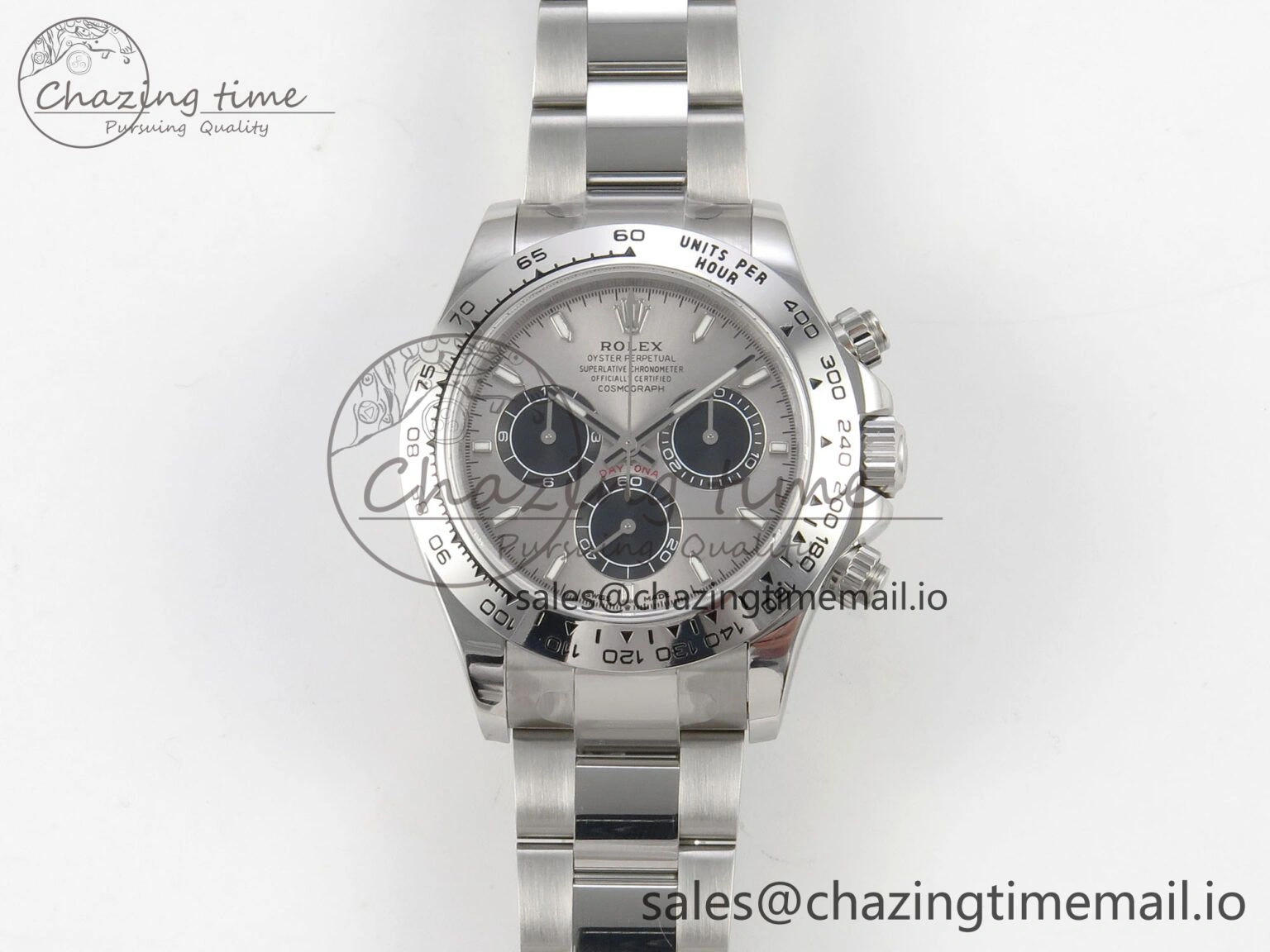 UrbanStyle Daytona 126509 904L SS Clean 1:1 Best Edition Gray Black Dial on 904L SS Bracelet Super Clone DD 254