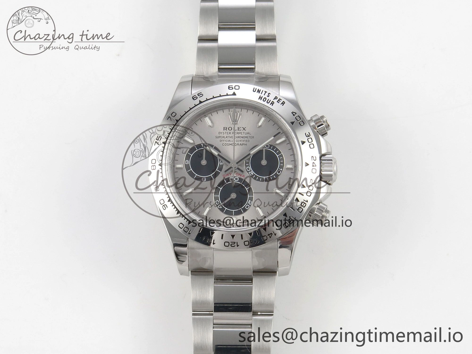 UrbanStyle Daytona 126509 904L SS Clean 1:1 Best Edition Gray Black Dial on 904L SS Bracelet Super Clone DD 254