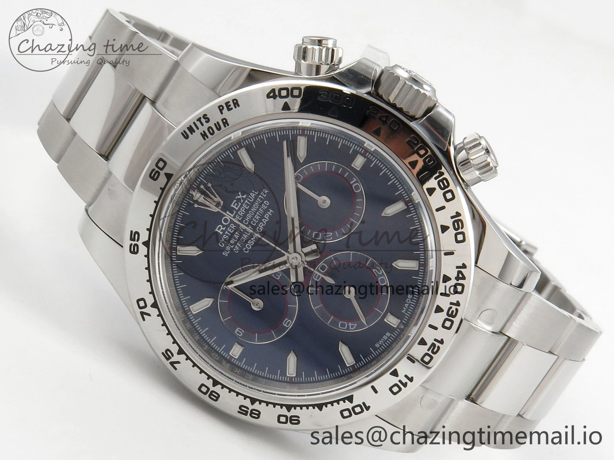 Daytona 126509 APSF 1:1 Best Edition Blue Dial Sticks Markers on 904L SS Bracelet SH Vibrant 116