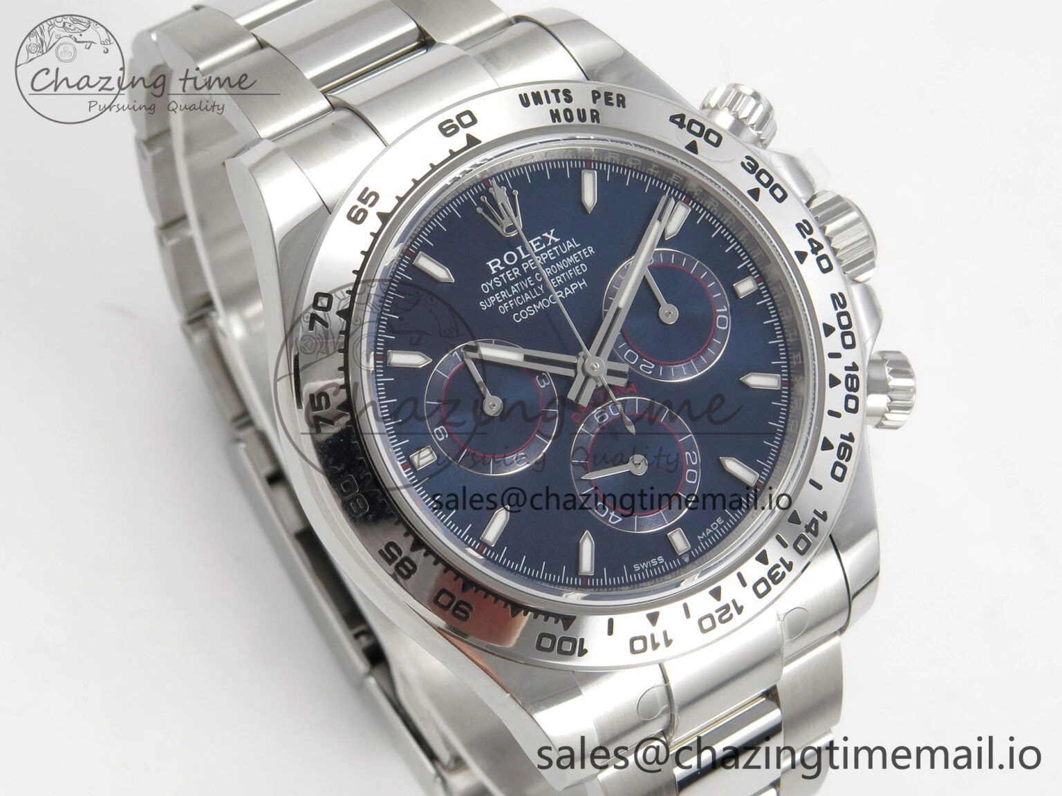 Daytona 126509 APSF 1:1 Best Edition Blue Dial Sticks Markers on 904L SS Bracelet SH Vibrant 116
